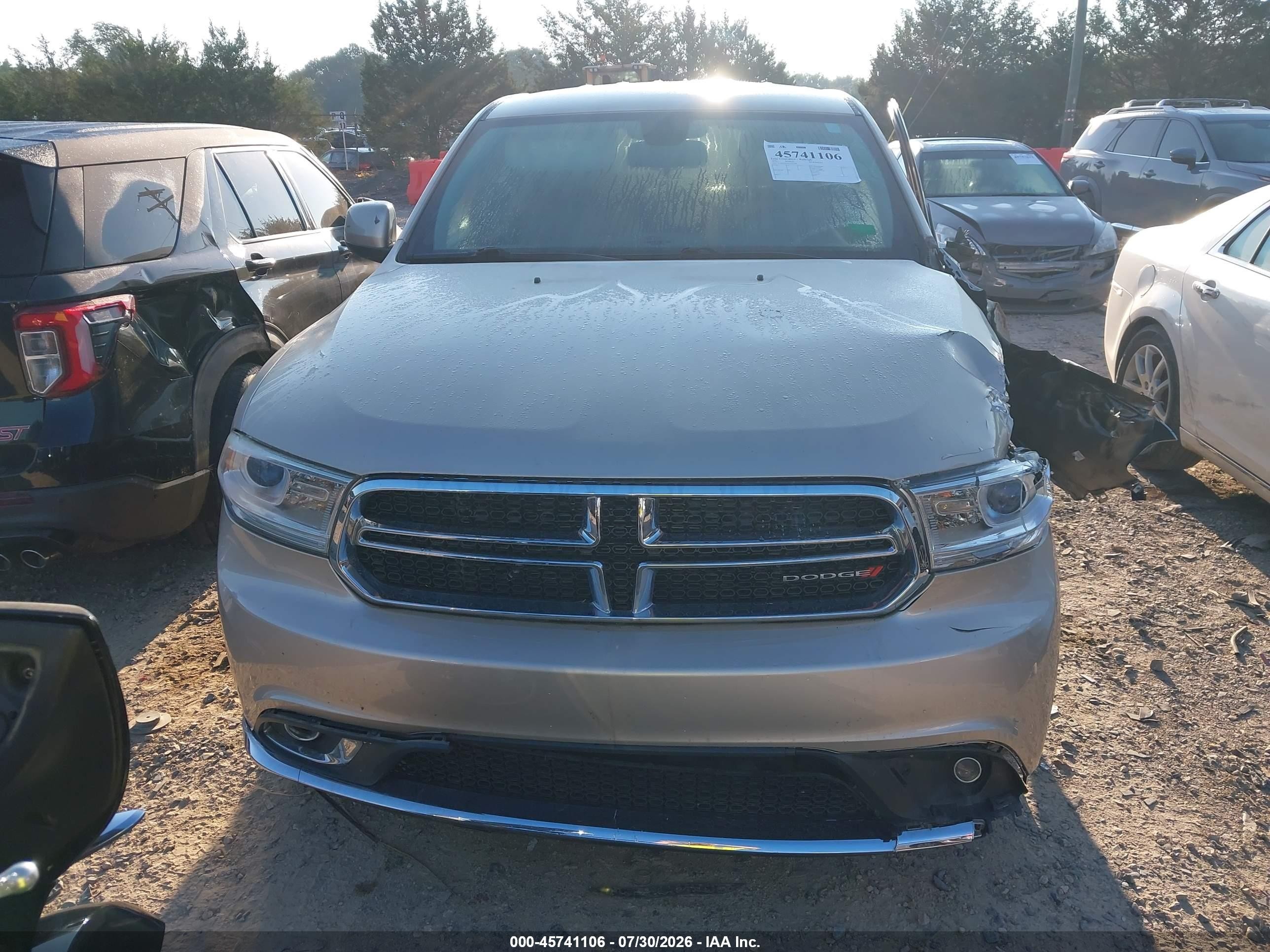 2014 Dodge Durango Sxt Beige vin: 1C4RDJAGXEC345538