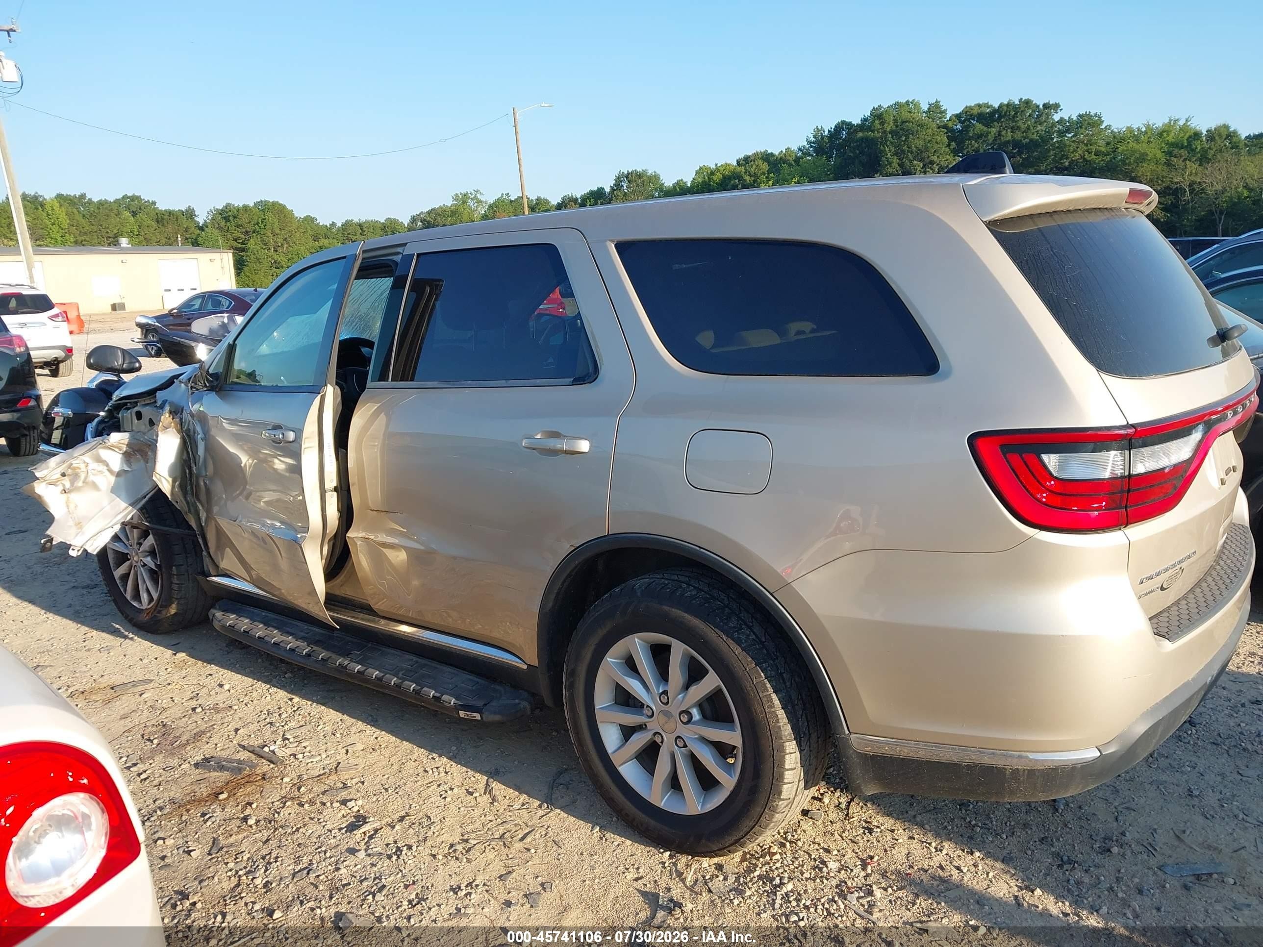 2014 Dodge Durango Sxt Beige vin: 1C4RDJAGXEC345538