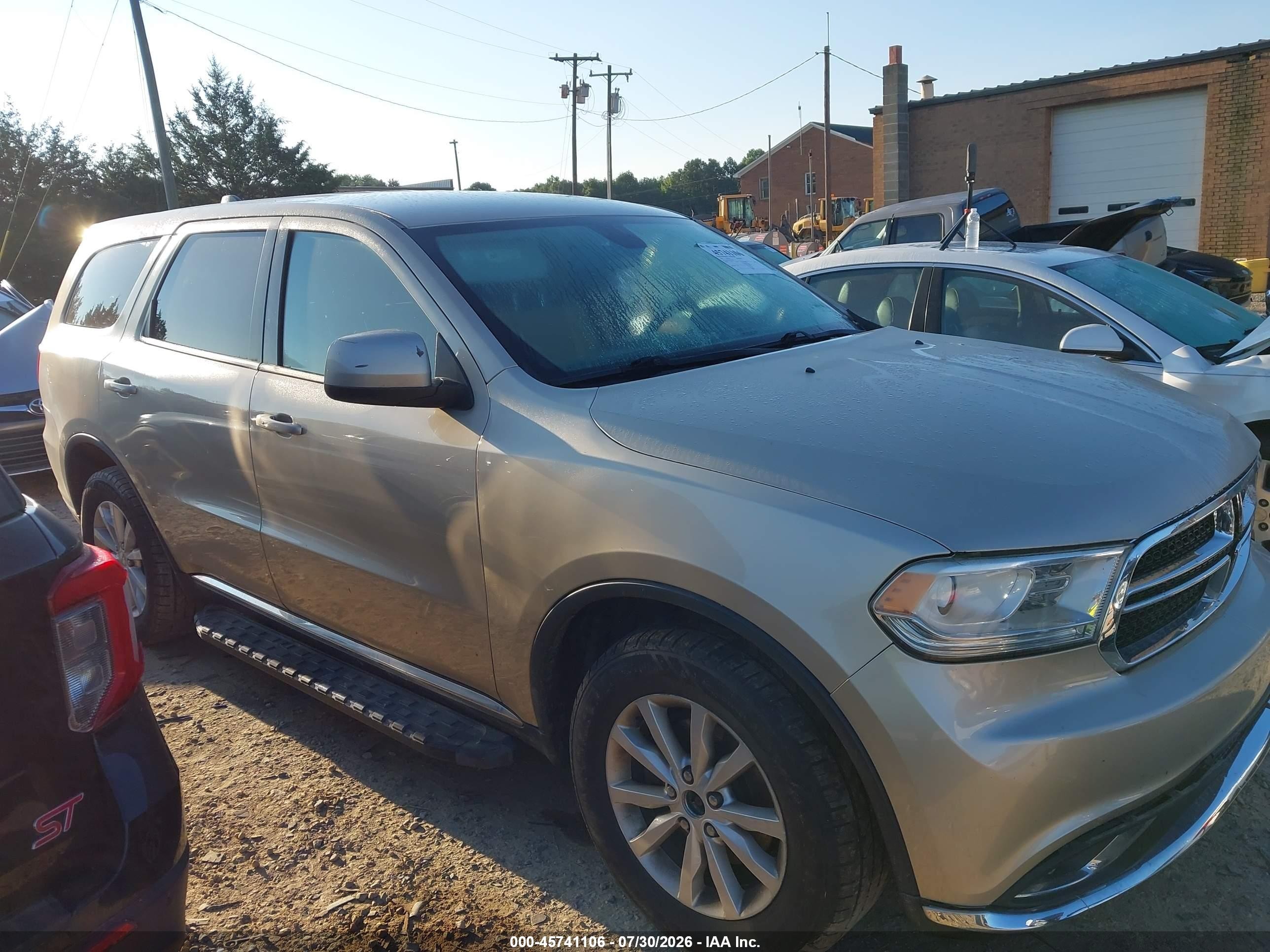 2014 Dodge Durango Sxt Beige vin: 1C4RDJAGXEC345538
