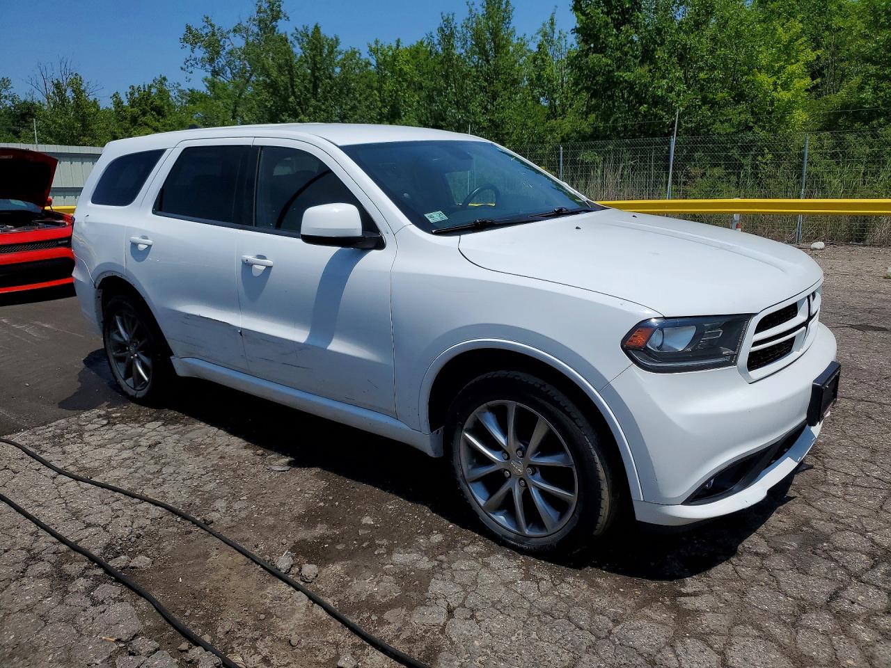 2014 Dodge Durango Sxt White vin: 1C4RDJAGXEC484052