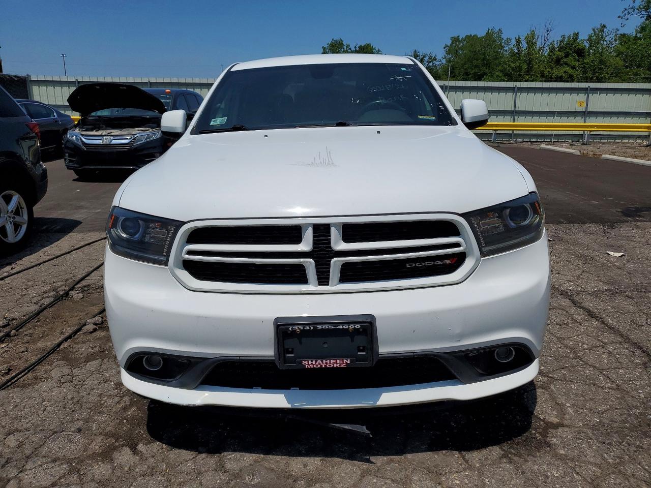 2014 Dodge Durango Sxt White vin: 1C4RDJAGXEC484052