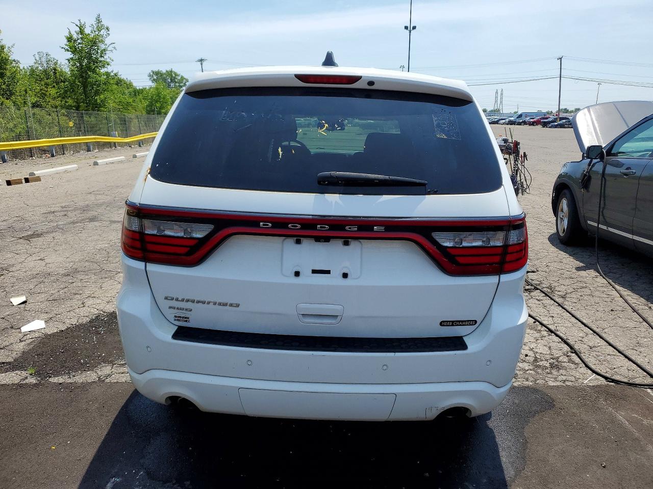 2014 Dodge Durango Sxt White vin: 1C4RDJAGXEC484052