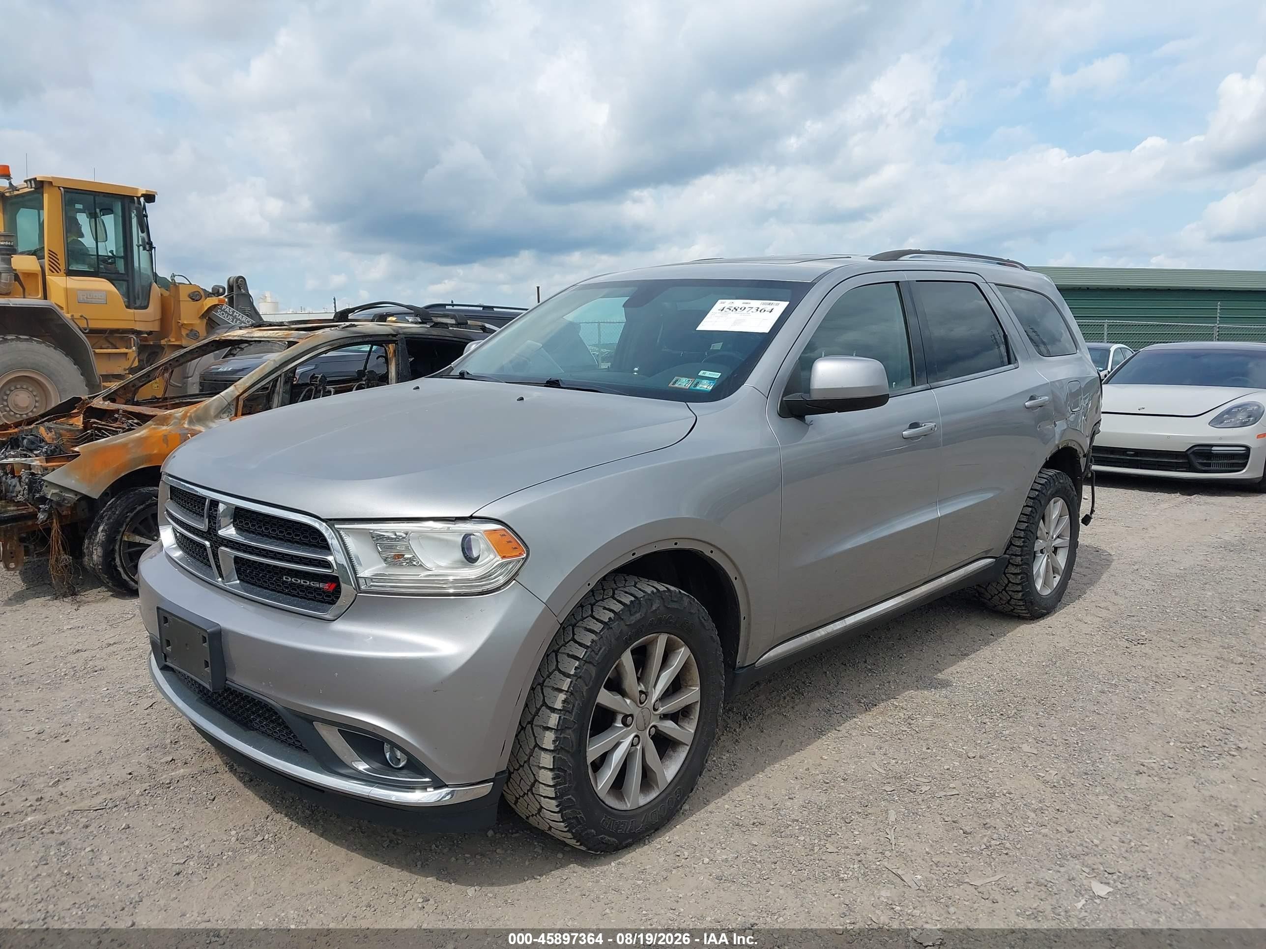 2014 Dodge Durango Sxt Gray vin: 1C4RDJAGXEC576911