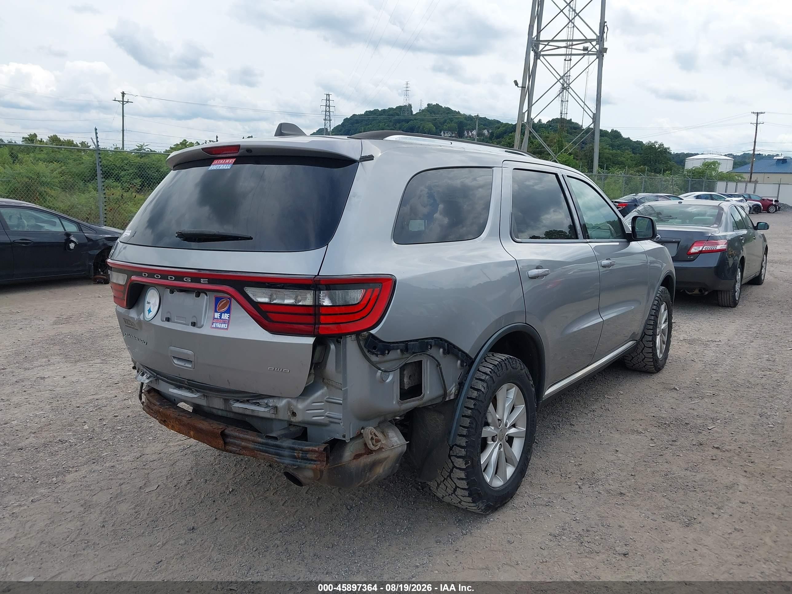 2014 Dodge Durango Sxt Gray vin: 1C4RDJAGXEC576911