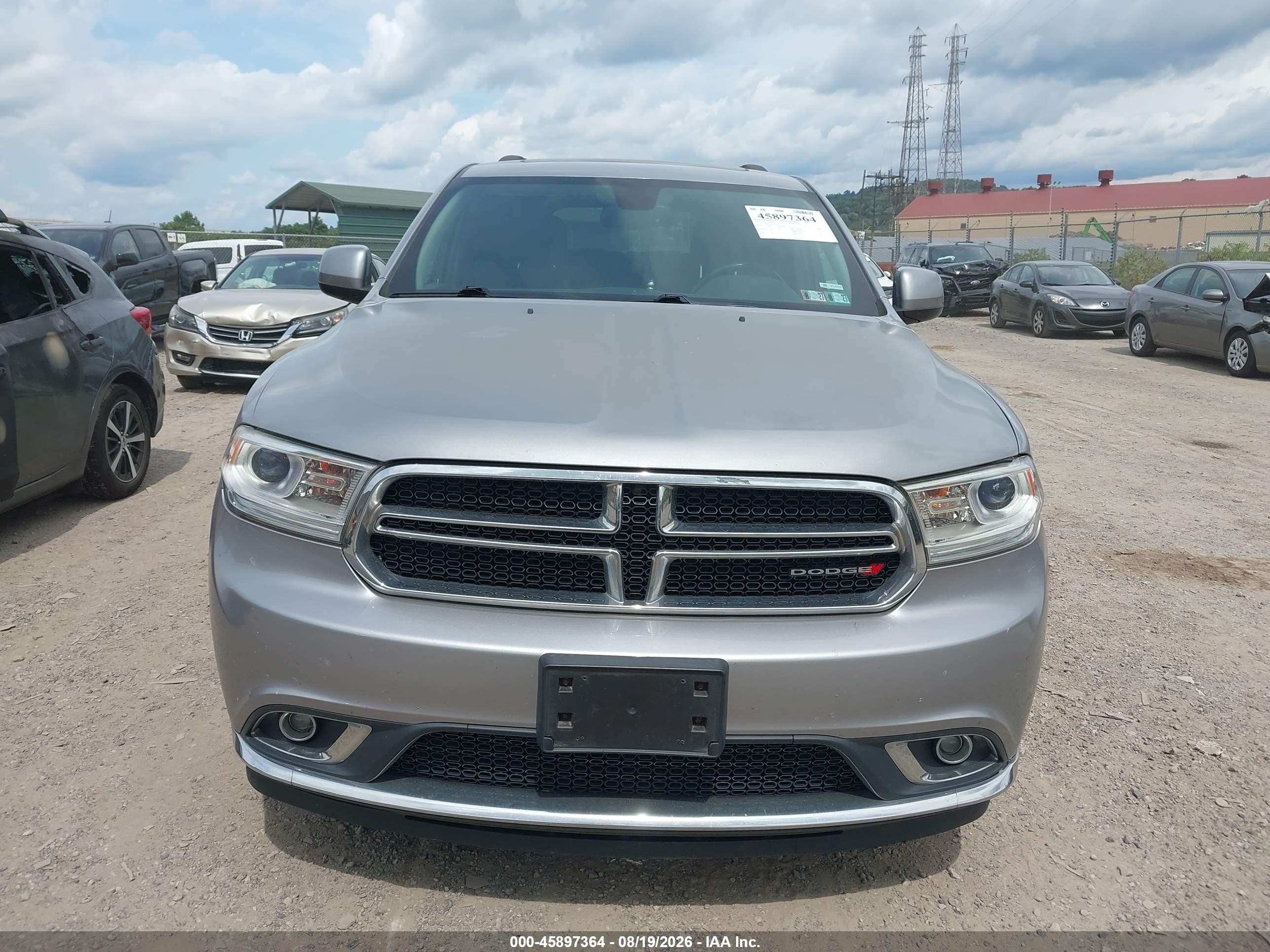 2014 Dodge Durango Sxt Gray vin: 1C4RDJAGXEC576911