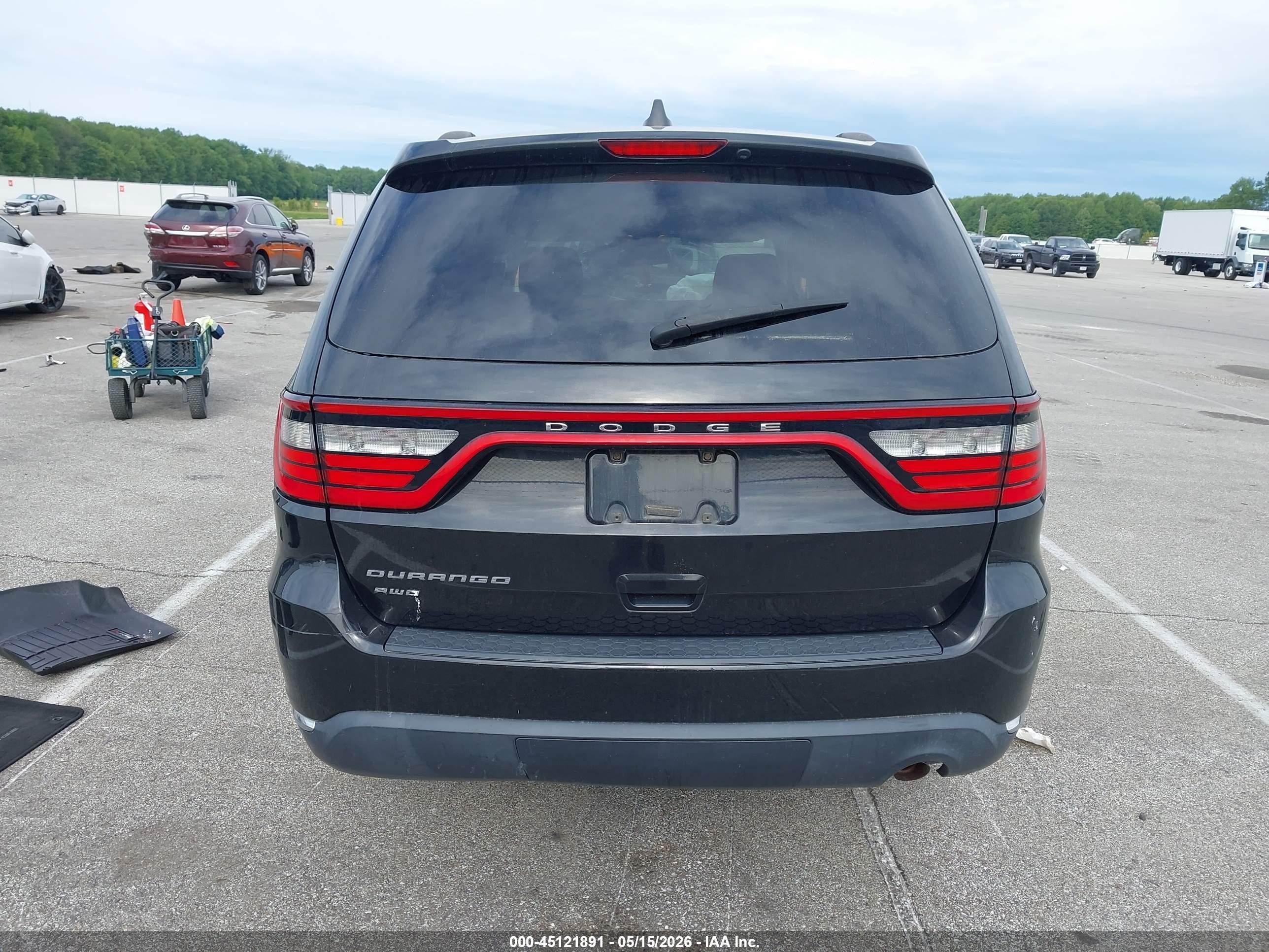 2015 Dodge Durango Sxt Black vin: 1C4RDJAGXFC114950