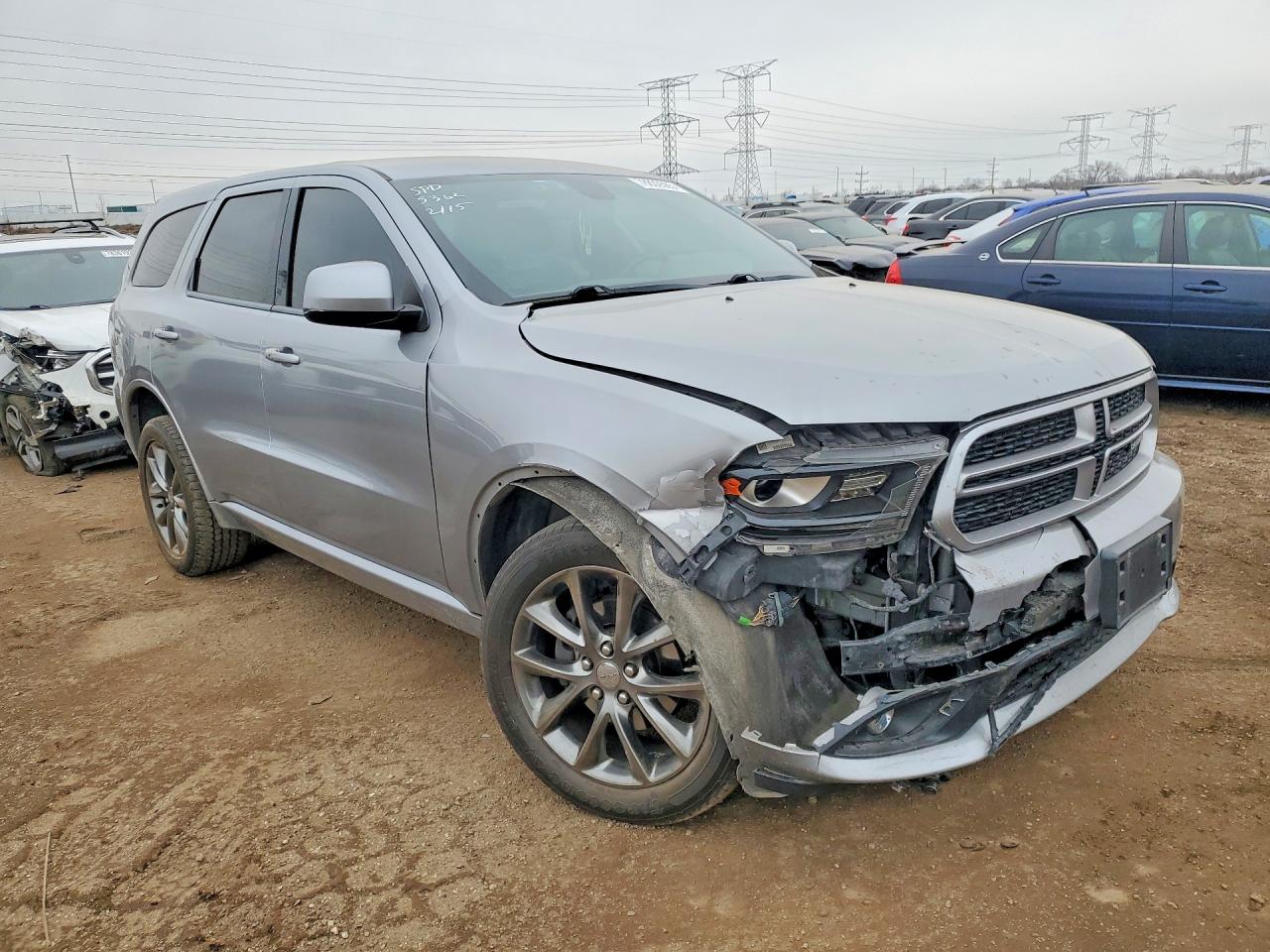 2015 Dodge Durango Sxt Gray vin: 1C4RDJAGXFC223571