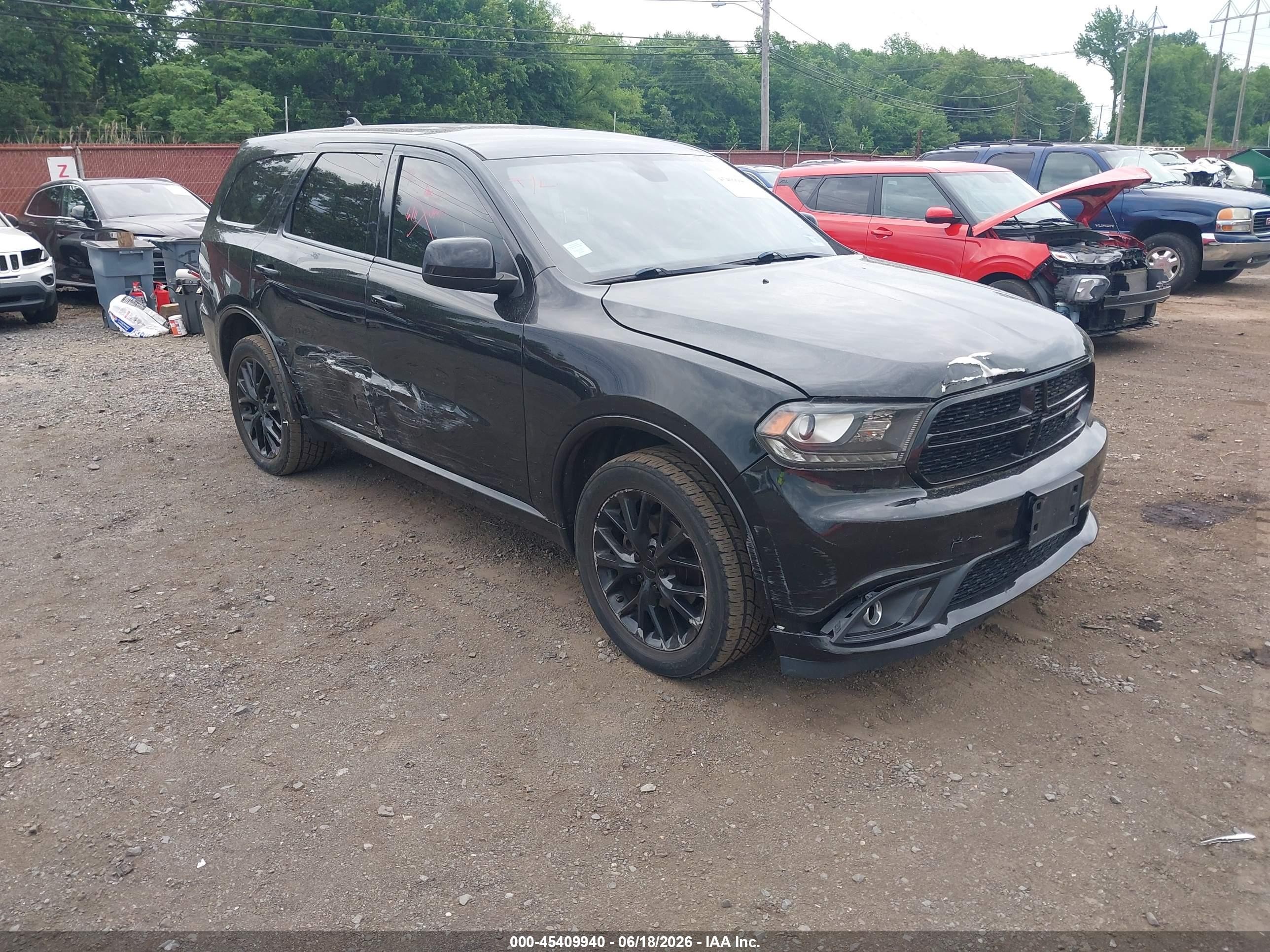 2015 Dodge Durango Sxt Black vin: 1C4RDJAGXFC737582