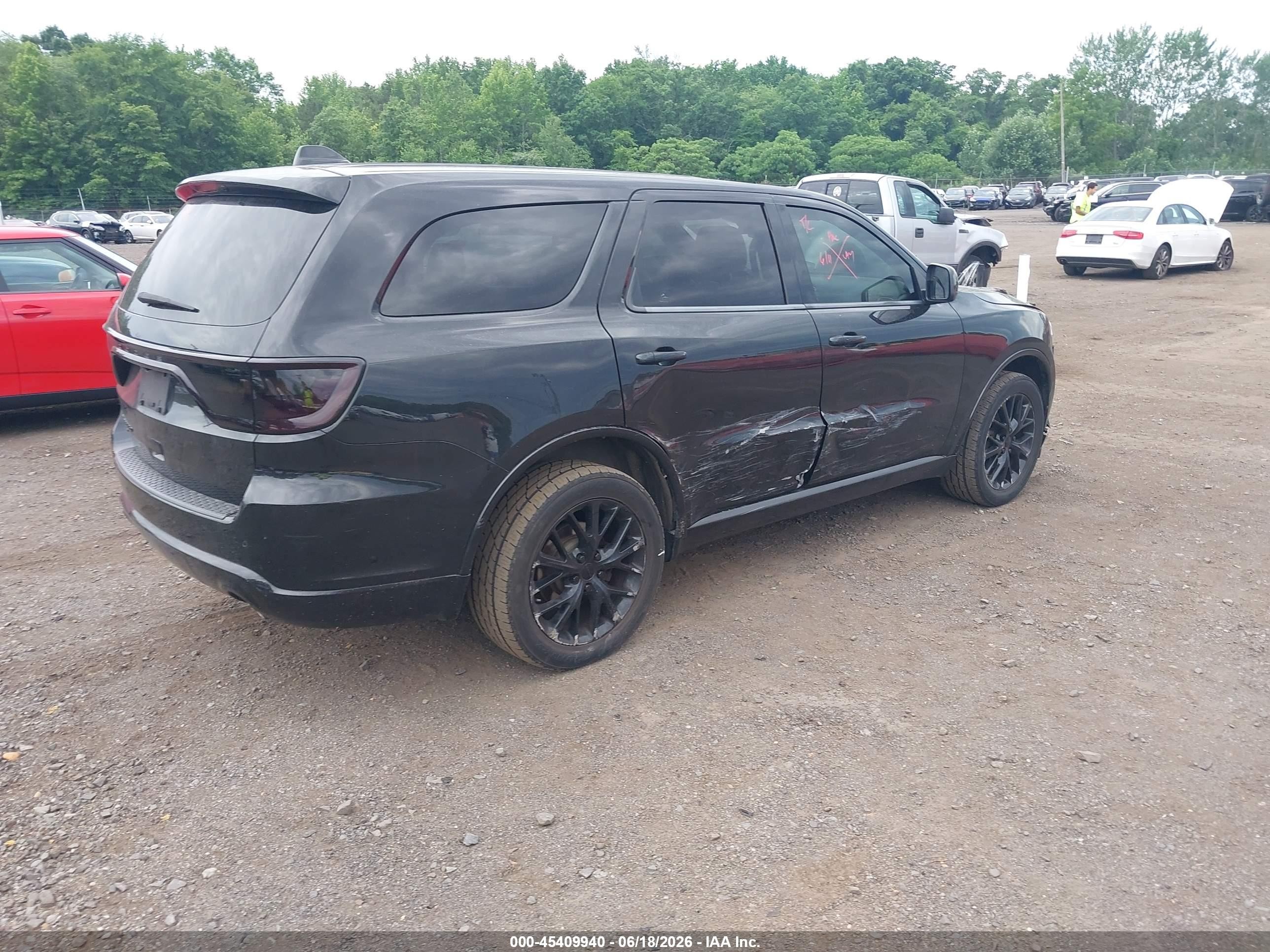 2015 Dodge Durango Sxt Black vin: 1C4RDJAGXFC737582