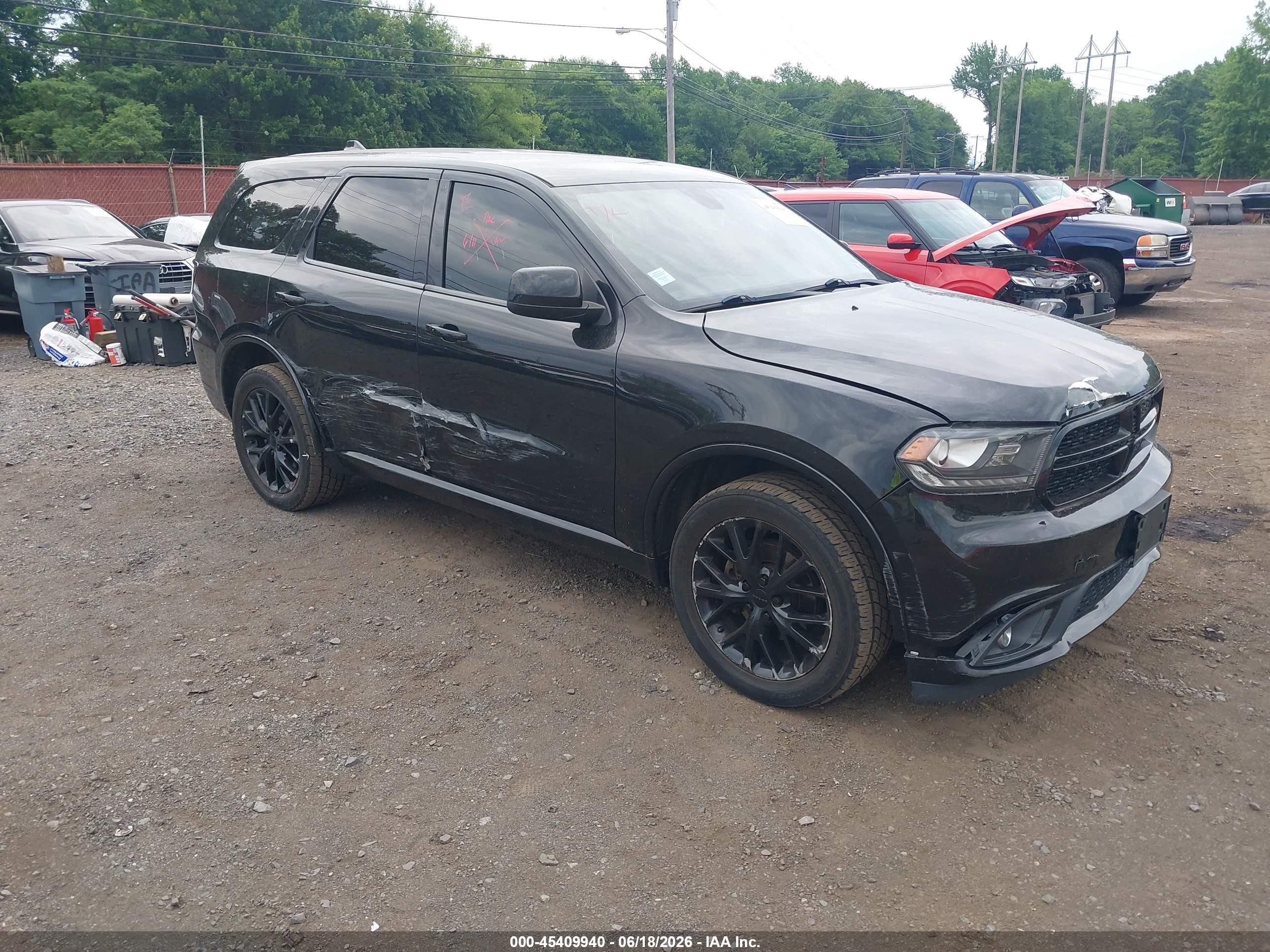 2015 Dodge Durango Sxt Black vin: 1C4RDJAGXFC737582