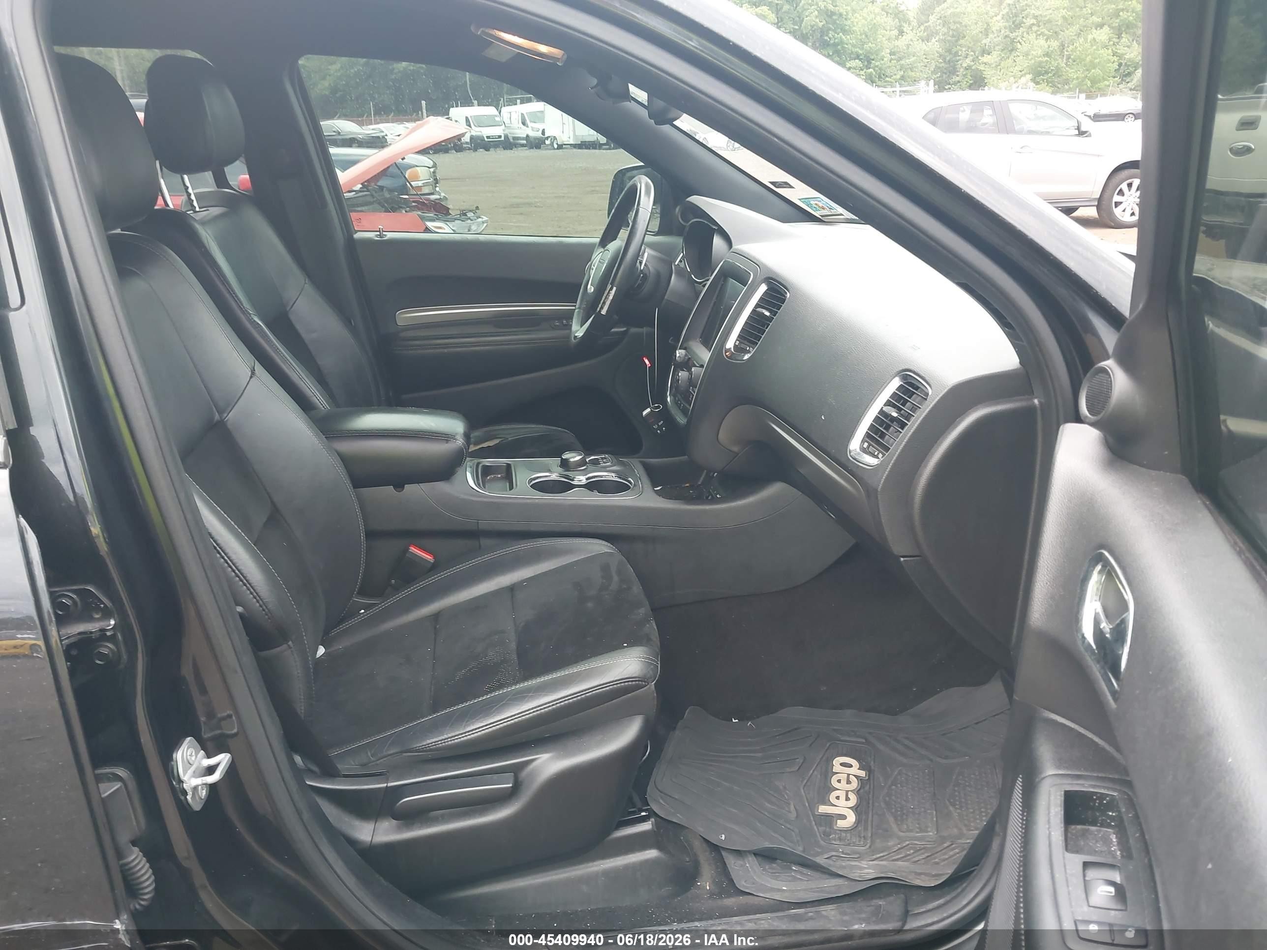 2015 Dodge Durango Sxt Black vin: 1C4RDJAGXFC737582