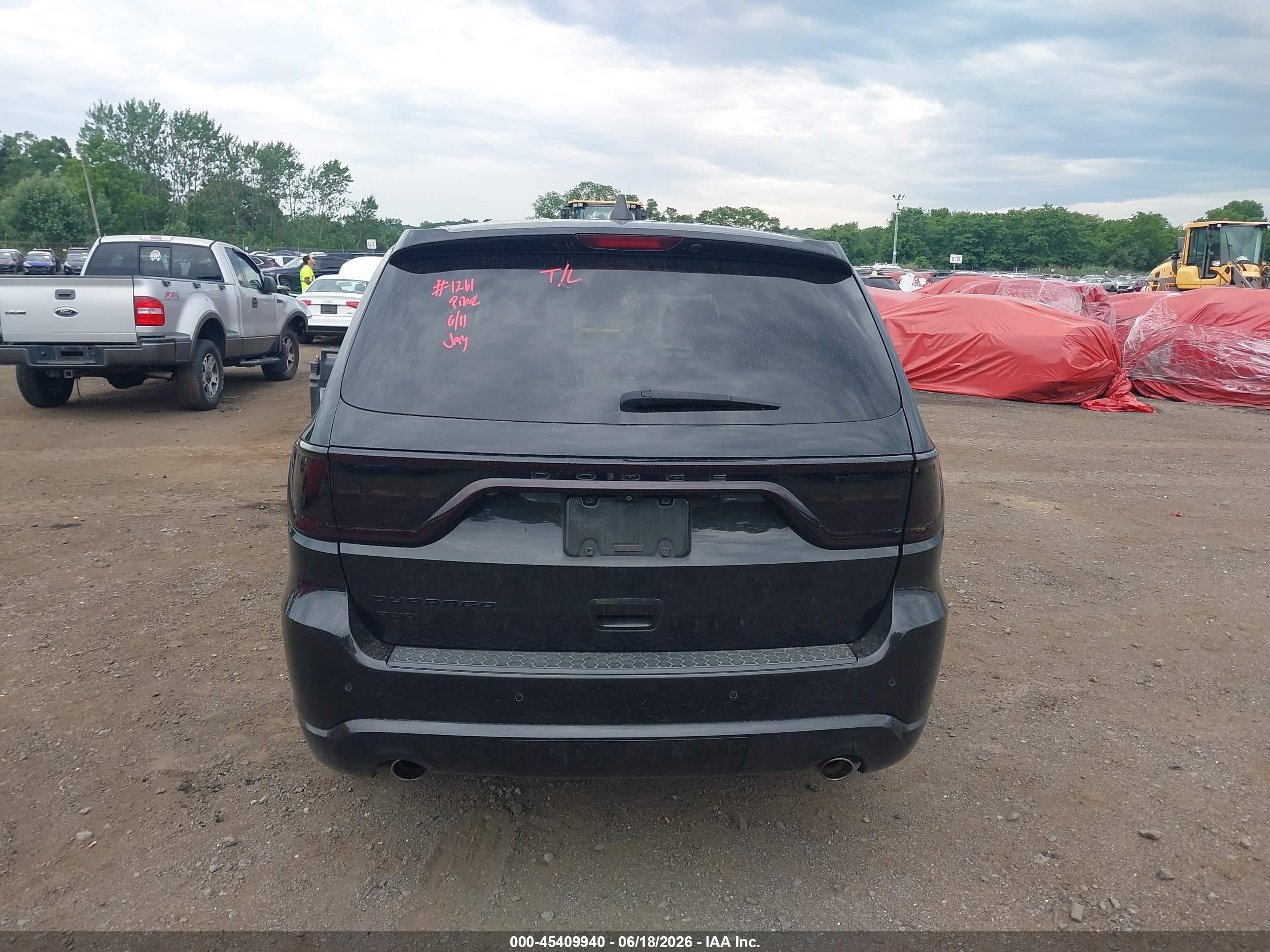 2015 Dodge Durango Sxt Black vin: 1C4RDJAGXFC737582