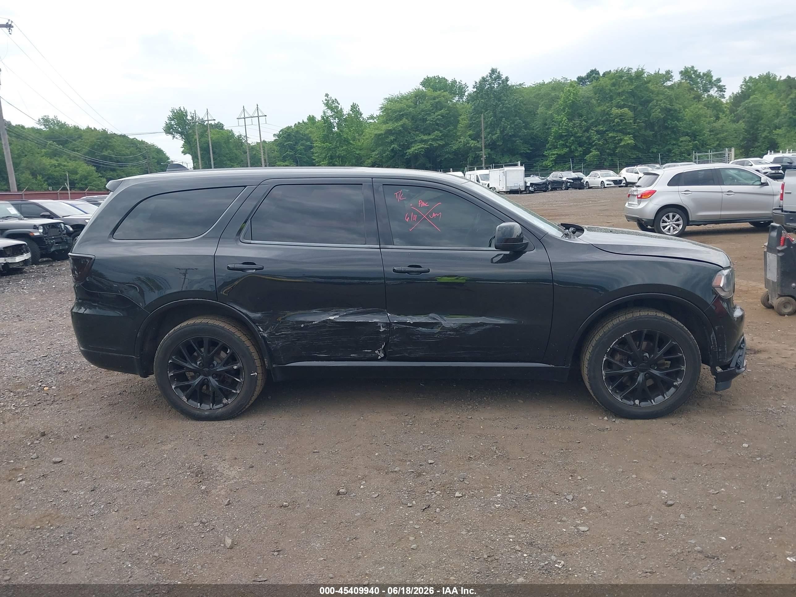 2015 Dodge Durango Sxt Black vin: 1C4RDJAGXFC737582