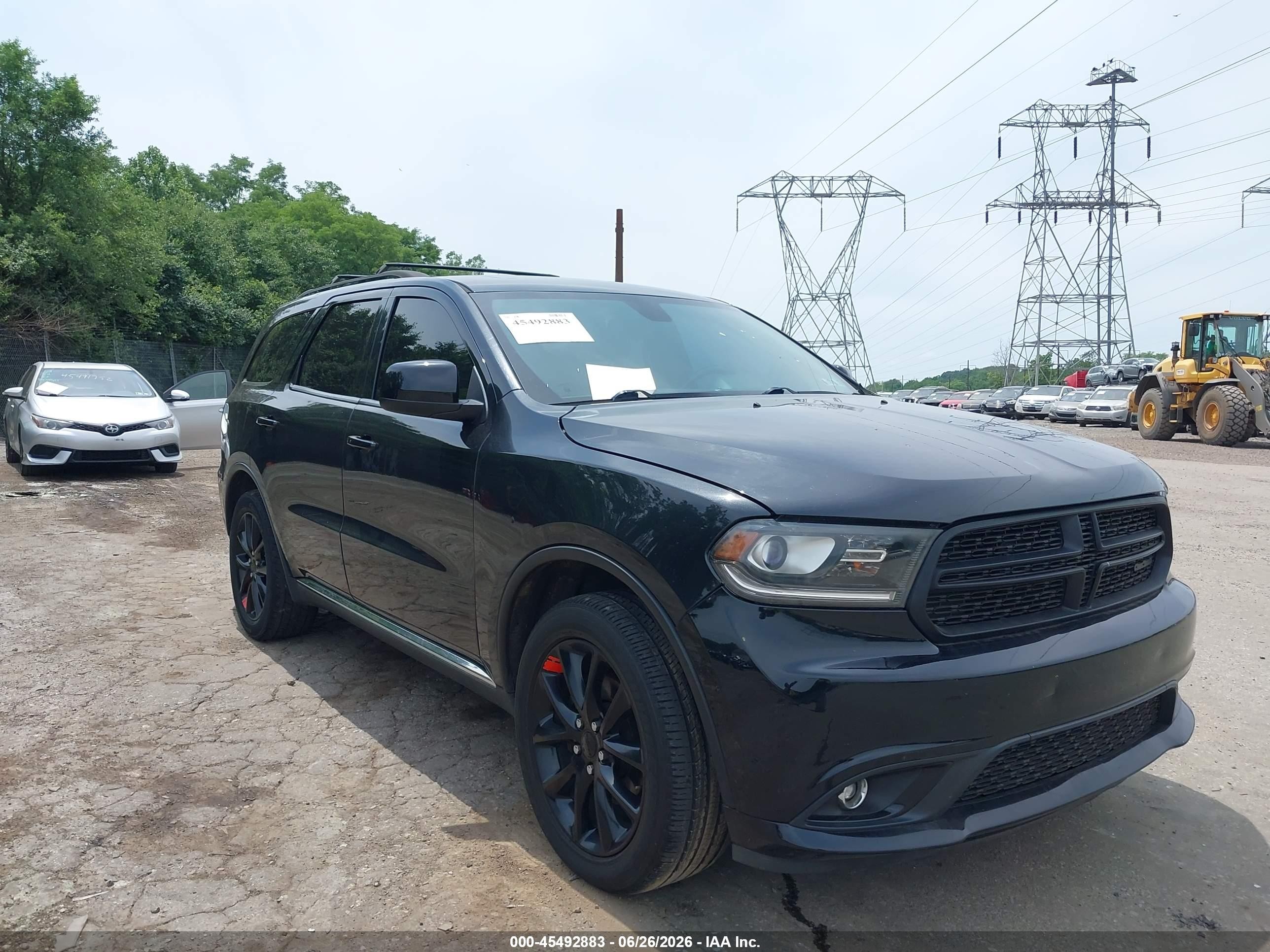 2015 Dodge Durango Sxt Black vin: 1C4RDJAGXFC772395