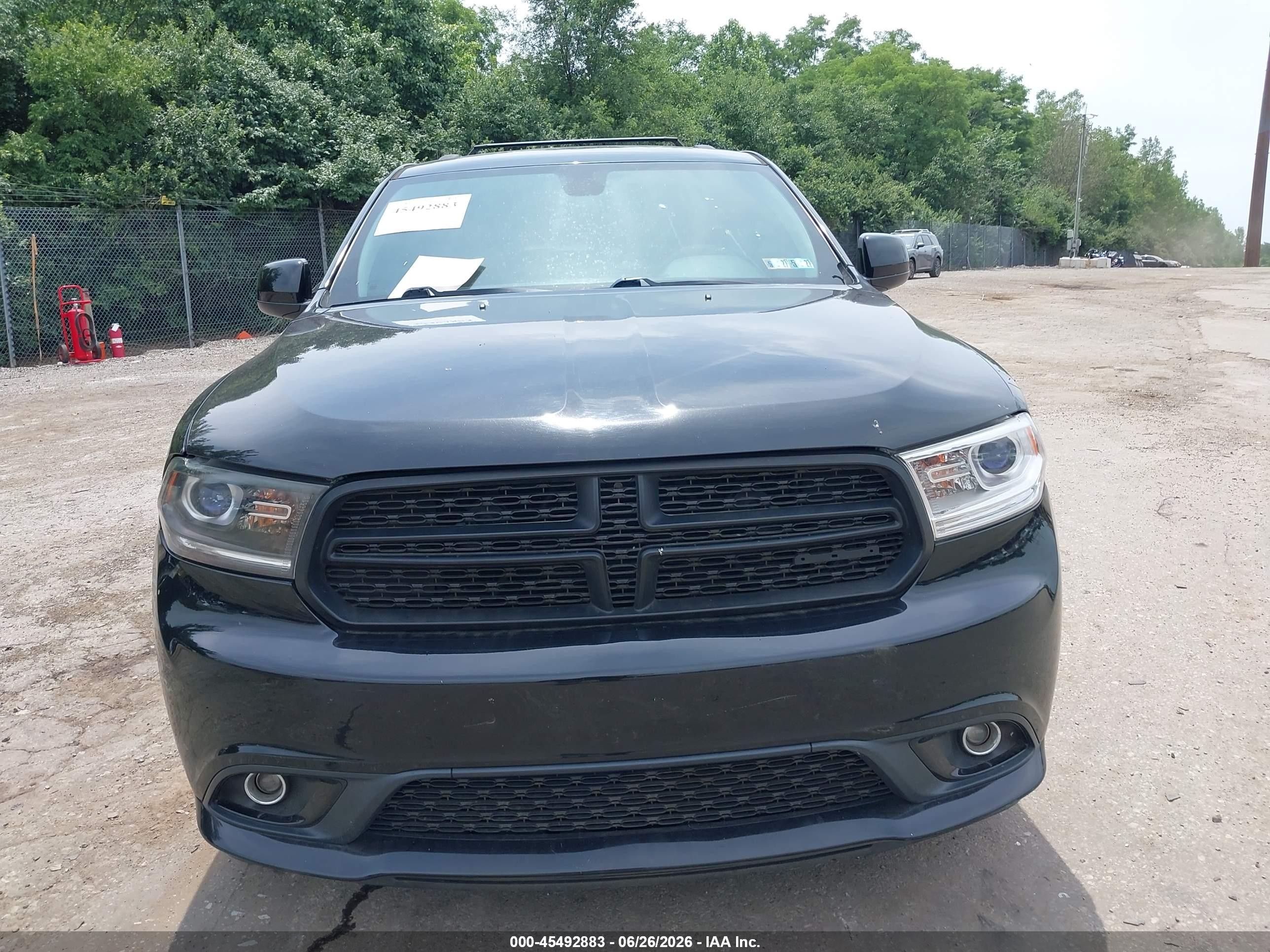 2015 Dodge Durango Sxt Black vin: 1C4RDJAGXFC772395