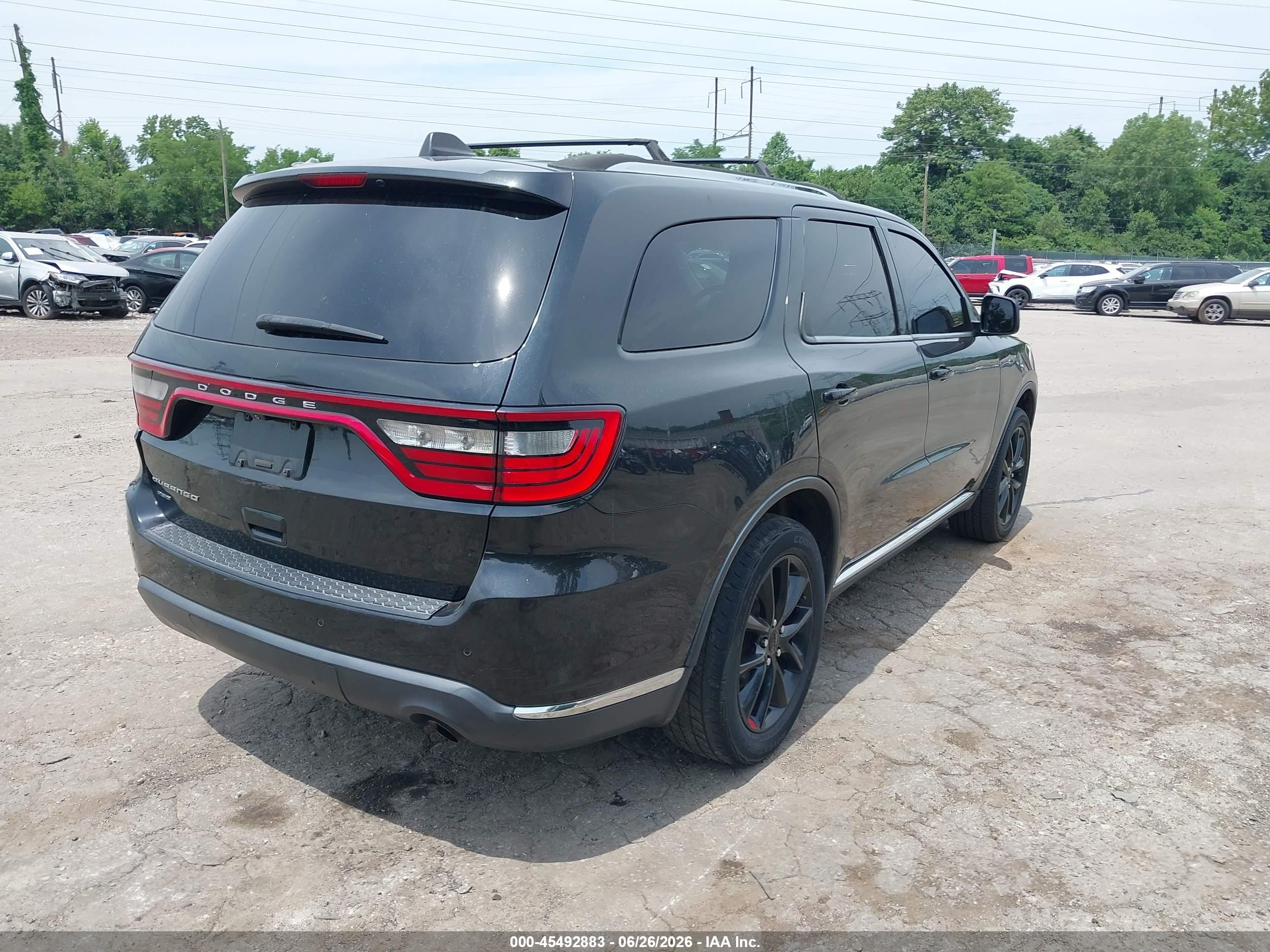 2015 Dodge Durango Sxt Black vin: 1C4RDJAGXFC772395
