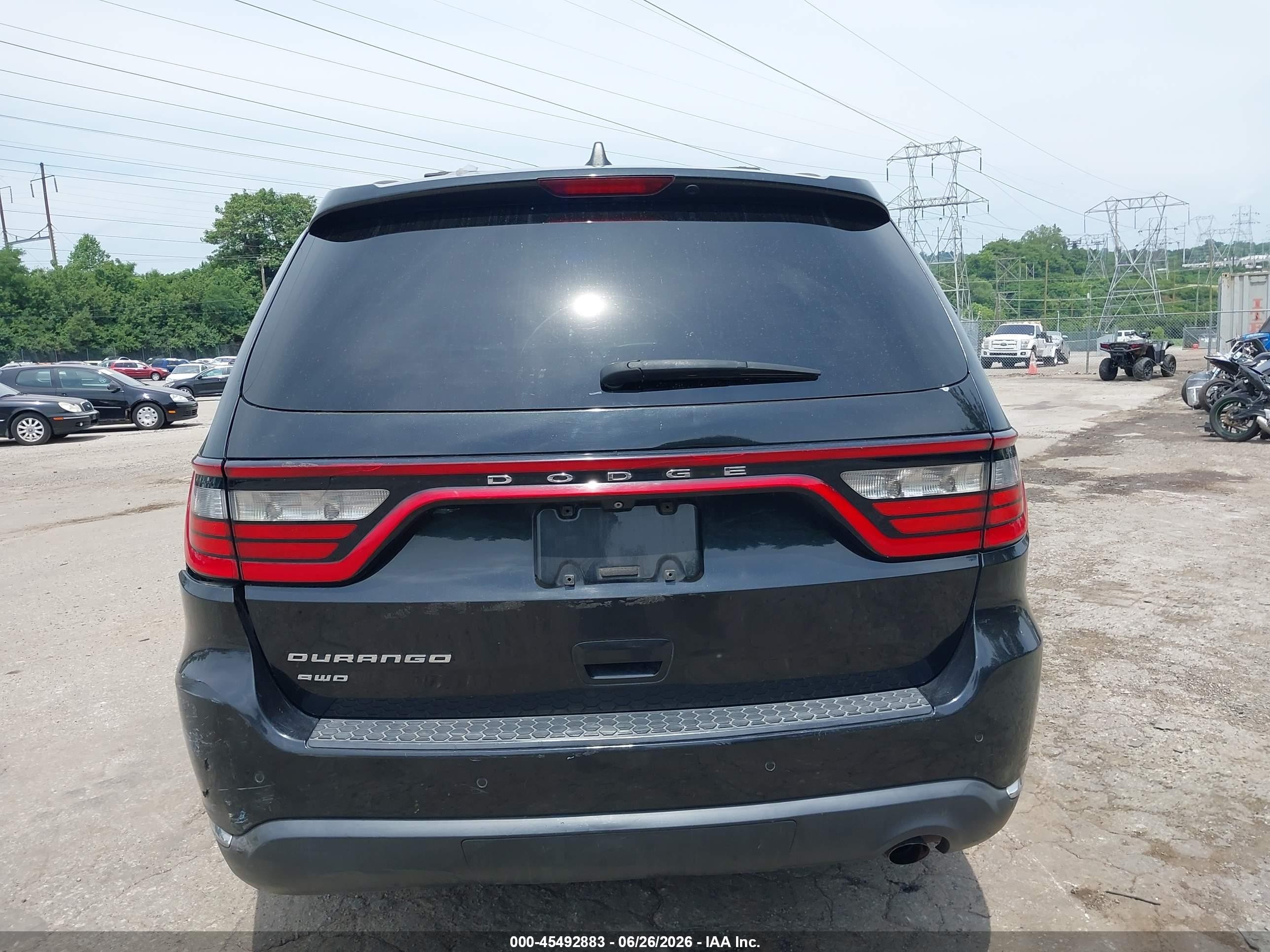 2015 Dodge Durango Sxt Black vin: 1C4RDJAGXFC772395