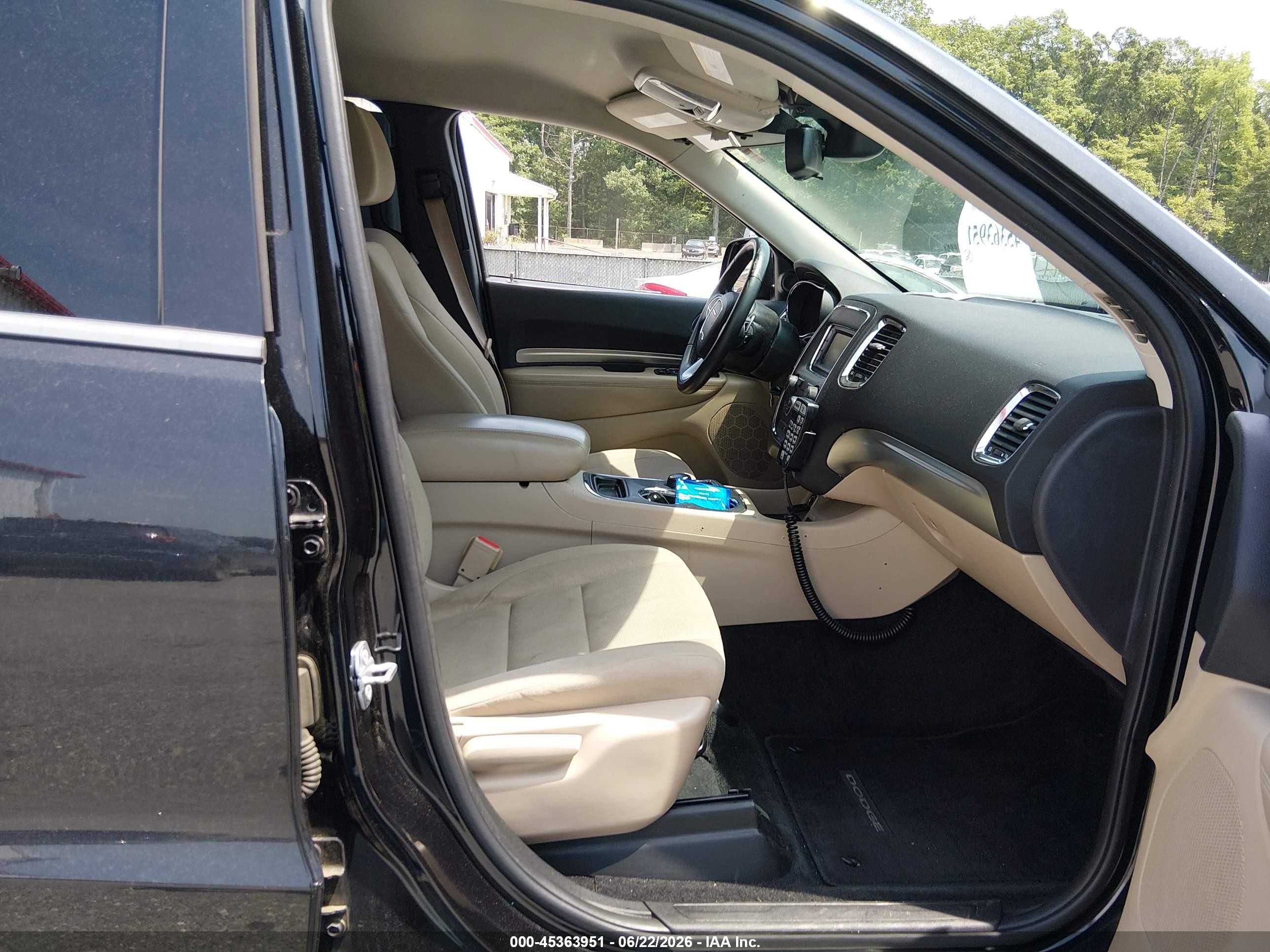 2015 Dodge Durango Sxt Черный vin: 1C4RDJAGXFC810319