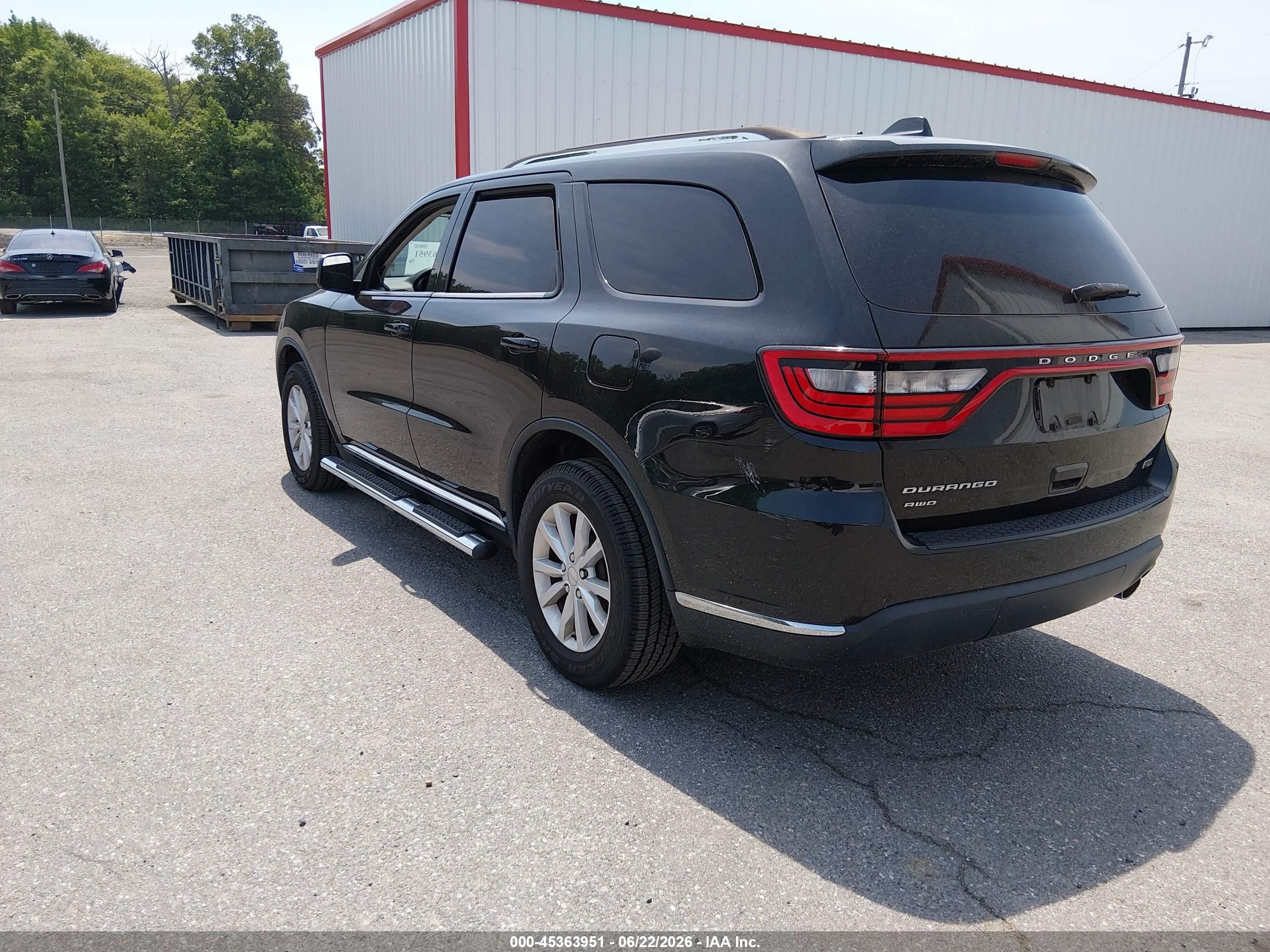 2015 Dodge Durango Sxt Черный vin: 1C4RDJAGXFC810319