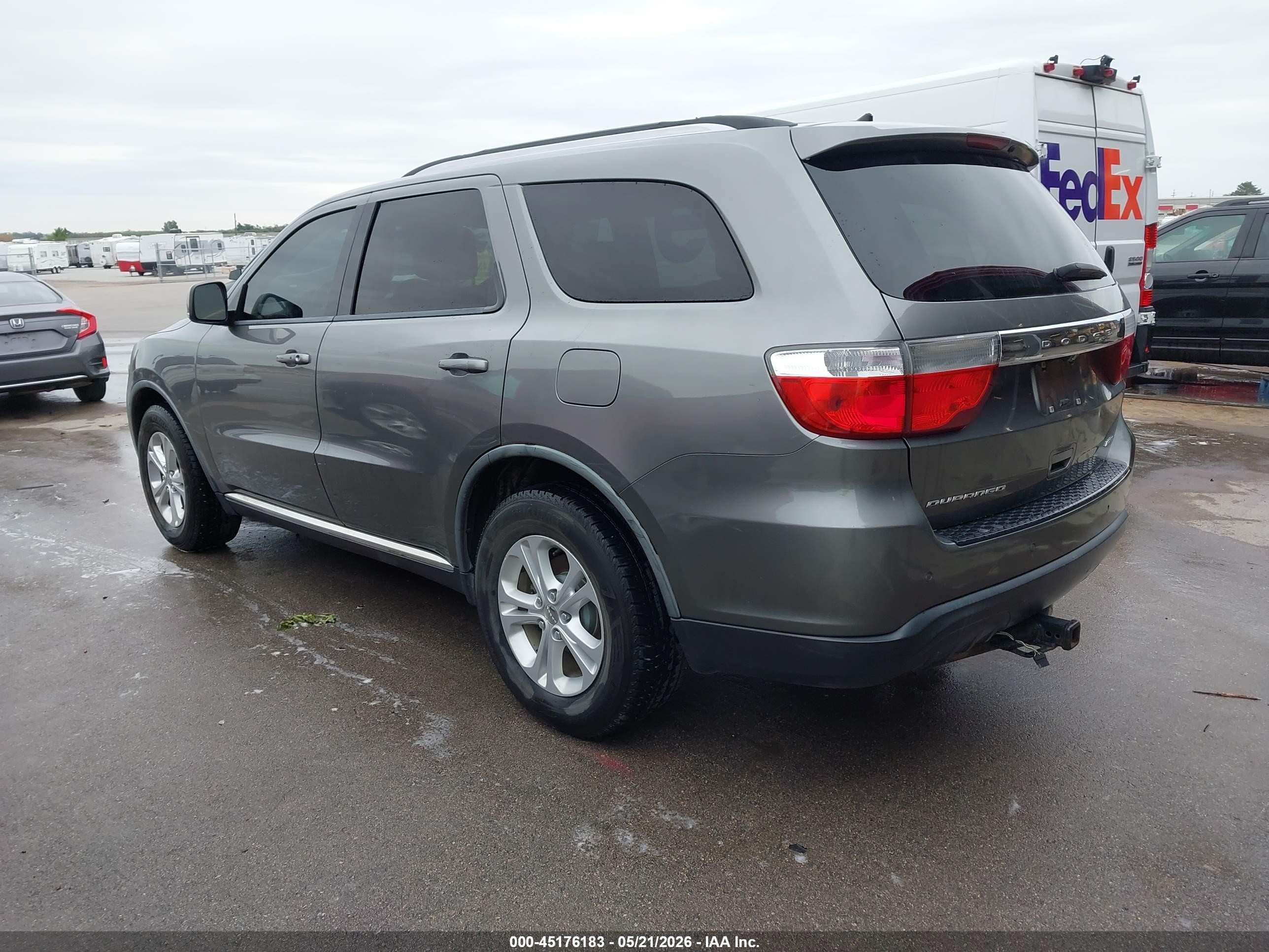 2012 Dodge Durango Crew Gray vin: 1C4RDJDG0CC107223