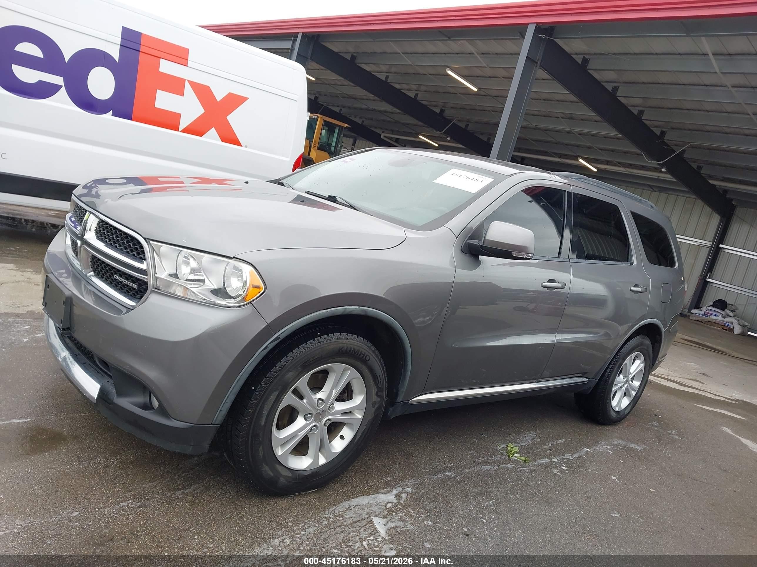 2012 Dodge Durango Crew Gray vin: 1C4RDJDG0CC107223