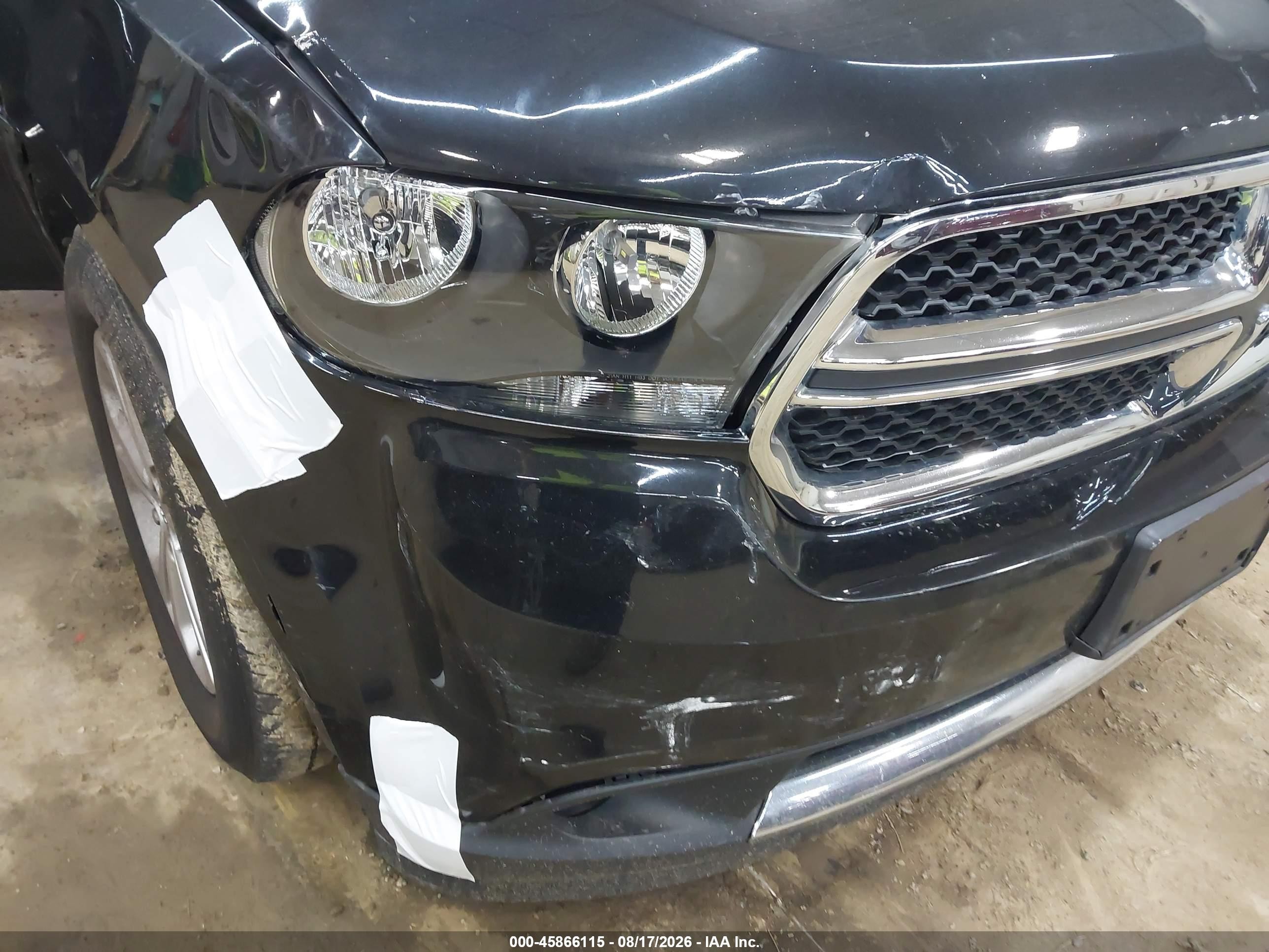 2012 Dodge Durango Crew Black vin: 1C4RDJDG0CC217575