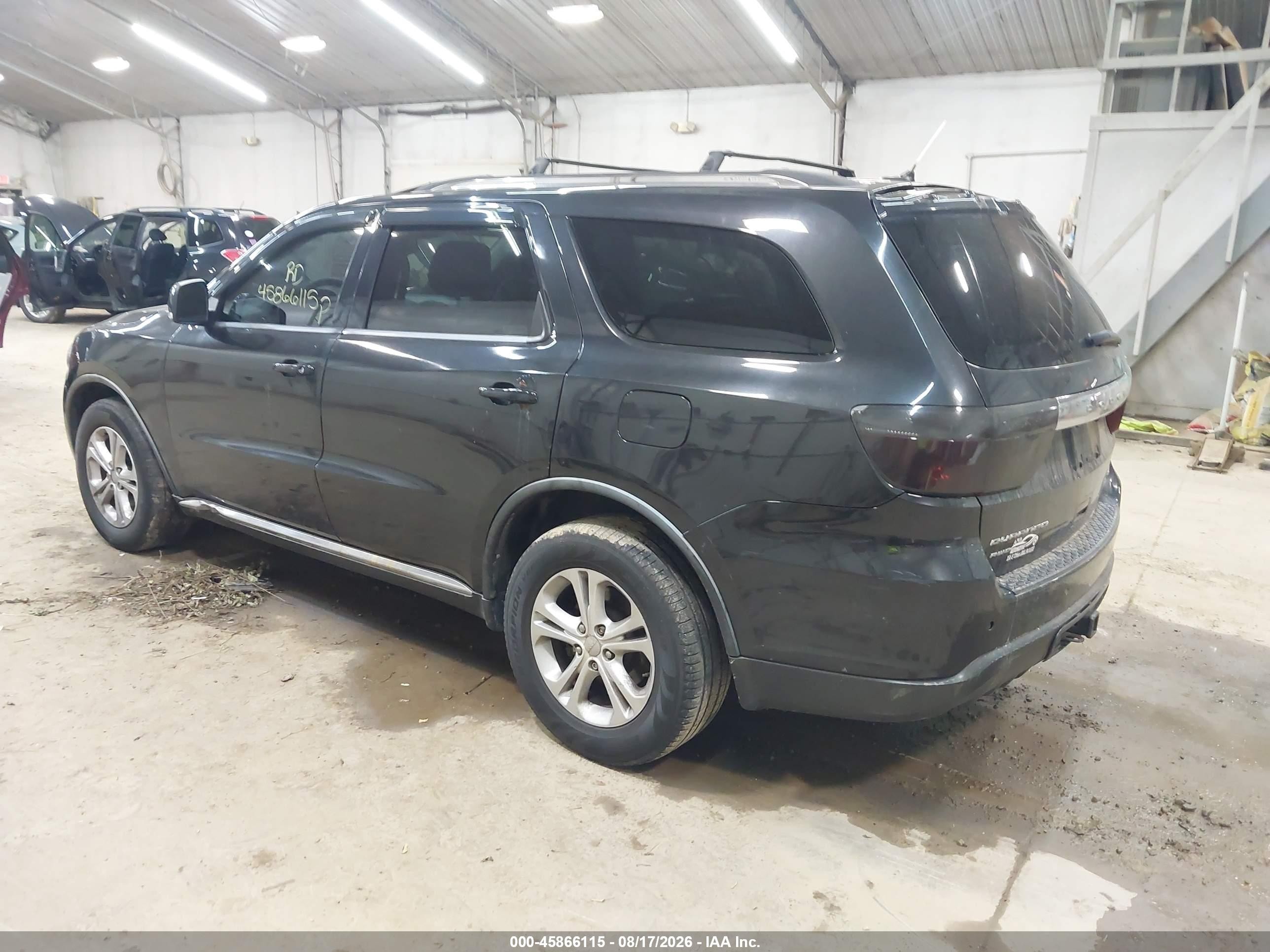 2012 Dodge Durango Crew Black vin: 1C4RDJDG0CC217575
