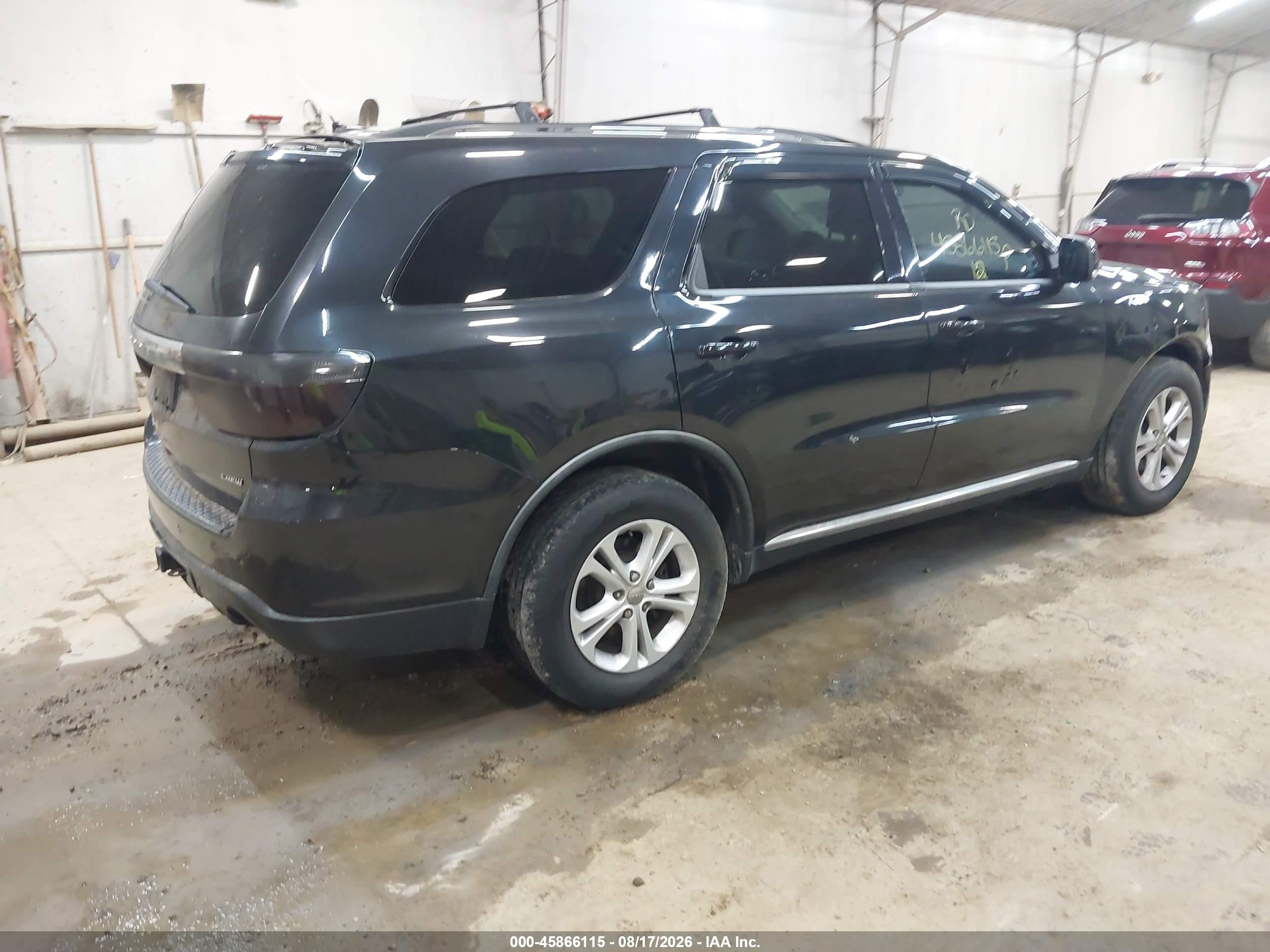 2012 Dodge Durango Crew Black vin: 1C4RDJDG0CC217575