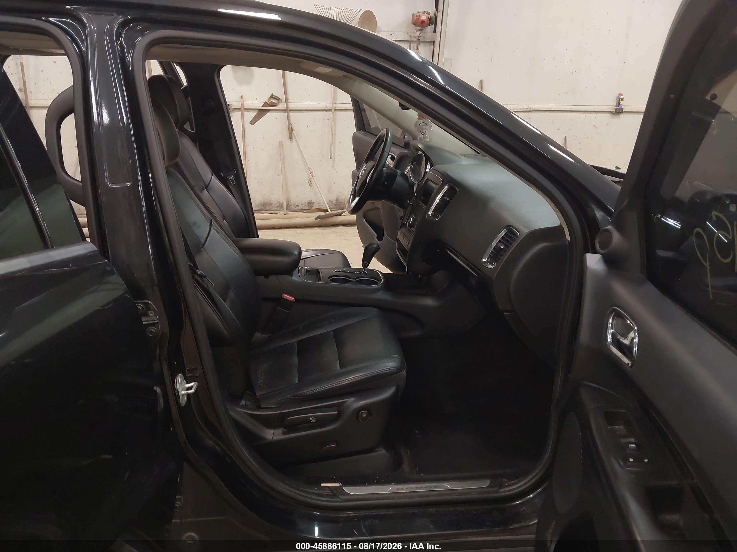 2012 Dodge Durango Crew Black vin: 1C4RDJDG0CC217575