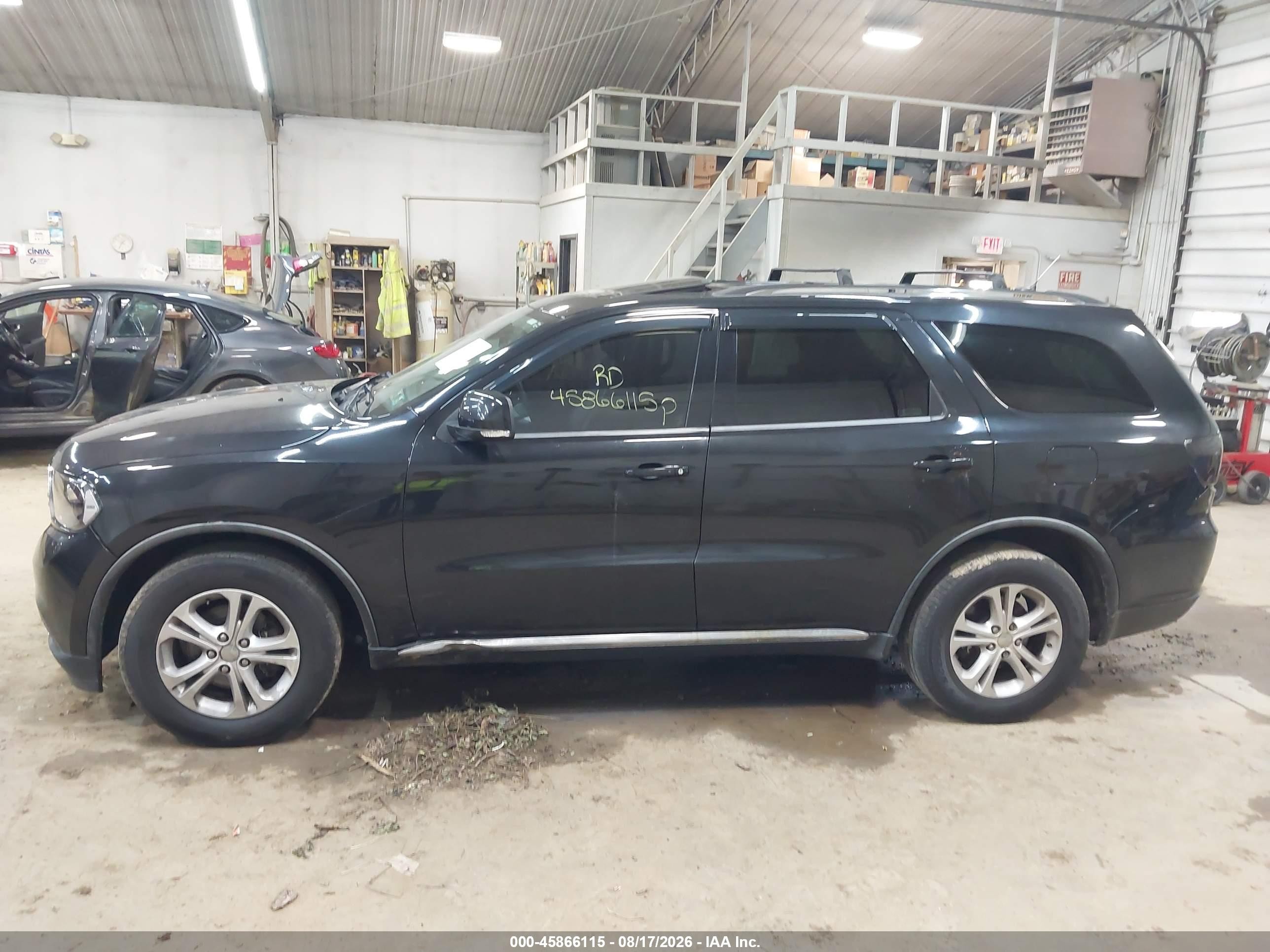 2012 Dodge Durango Crew Black vin: 1C4RDJDG0CC217575