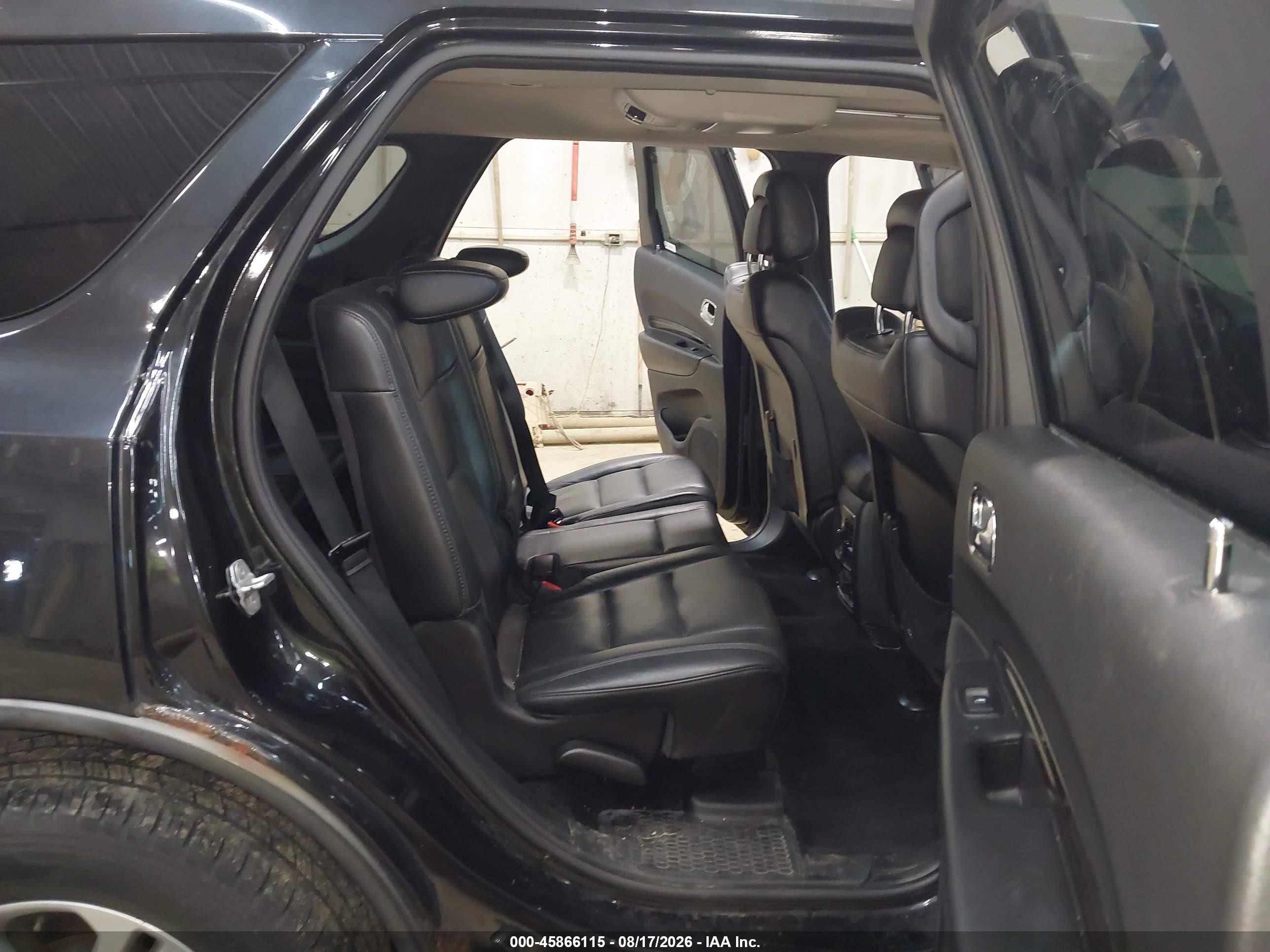 2012 Dodge Durango Crew Black vin: 1C4RDJDG0CC217575