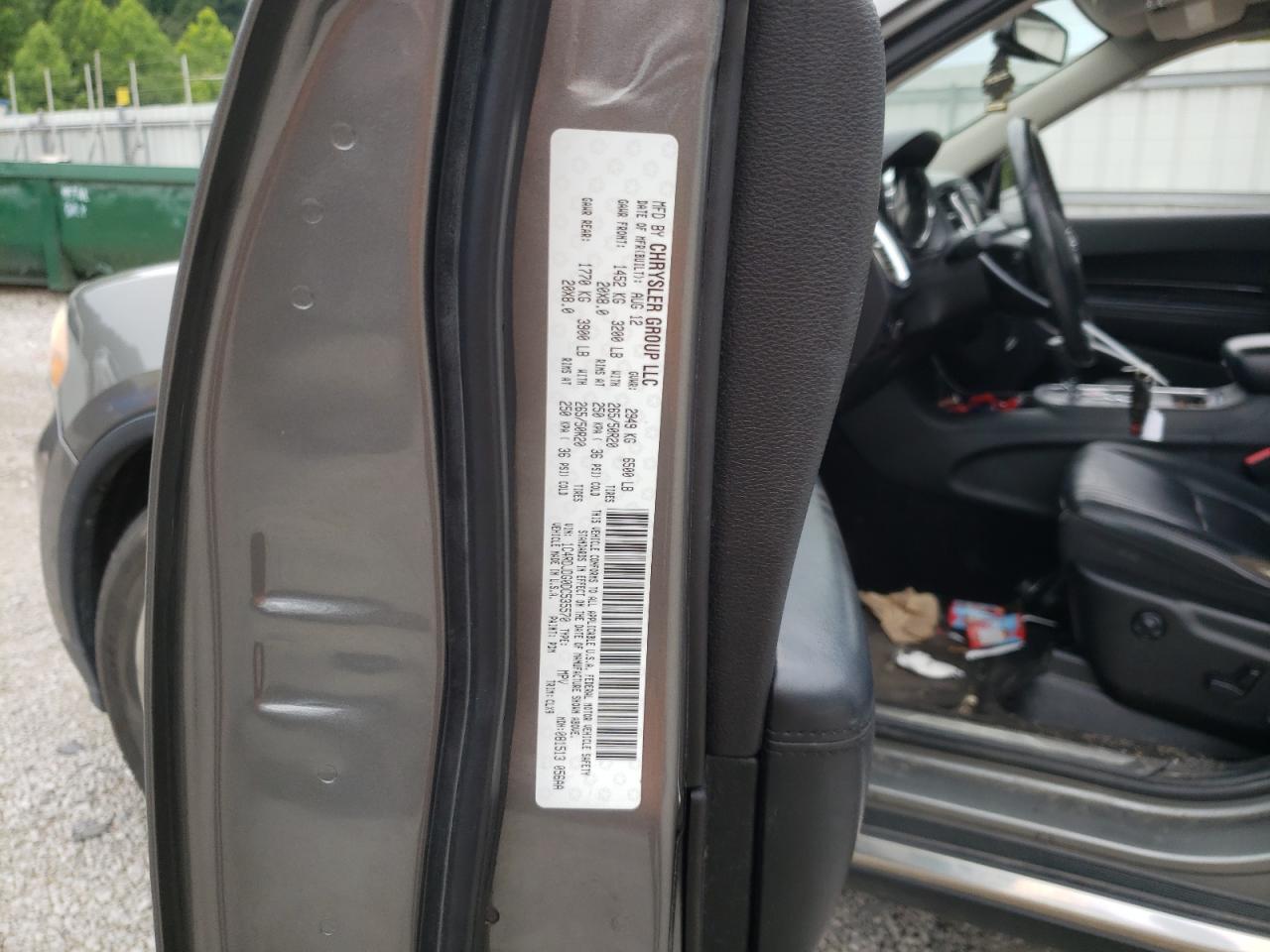 2013 Dodge Durango Crew Gray vin: 1C4RDJDG0DC535570