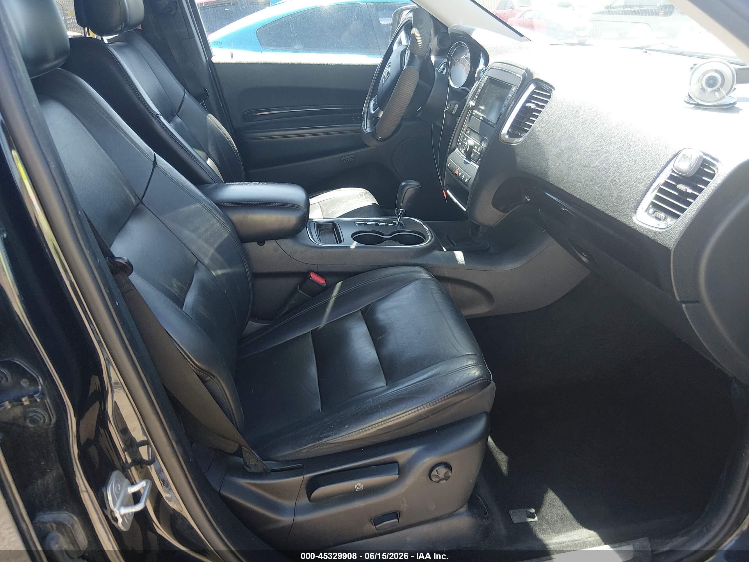 2013 Dodge Durango Crew Black vin: 1C4RDJDG0DC659936