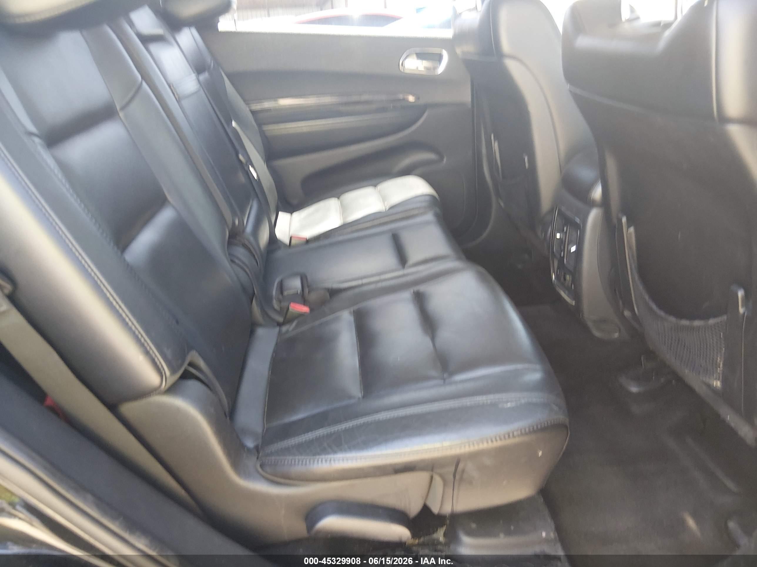 2013 Dodge Durango Crew Black vin: 1C4RDJDG0DC659936