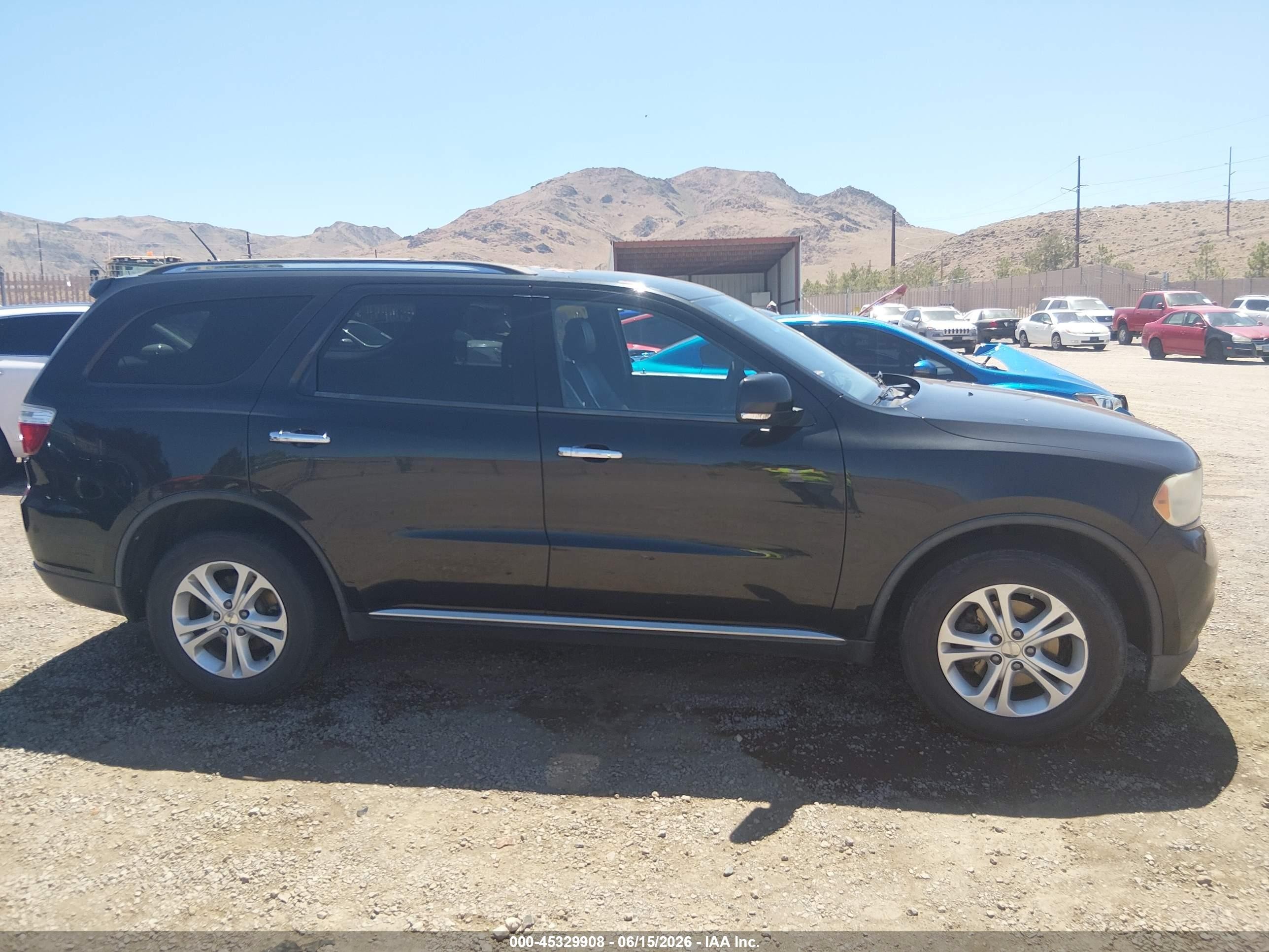 2013 Dodge Durango Crew Black vin: 1C4RDJDG0DC659936