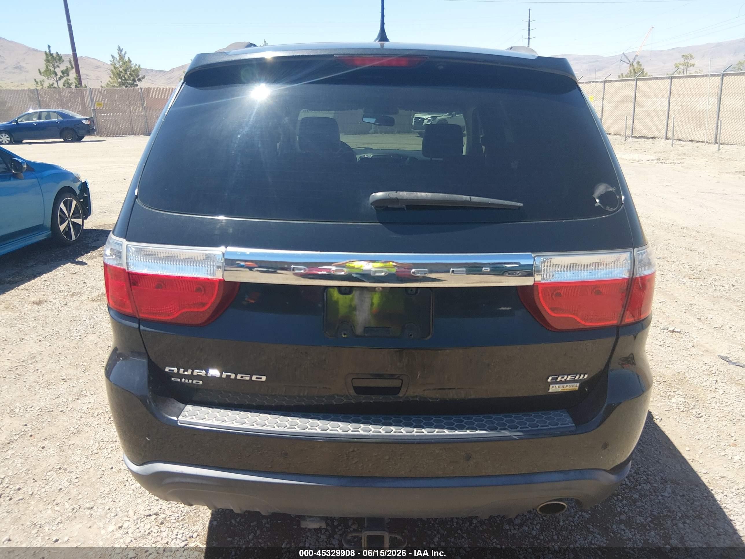 2013 Dodge Durango Crew Black vin: 1C4RDJDG0DC659936