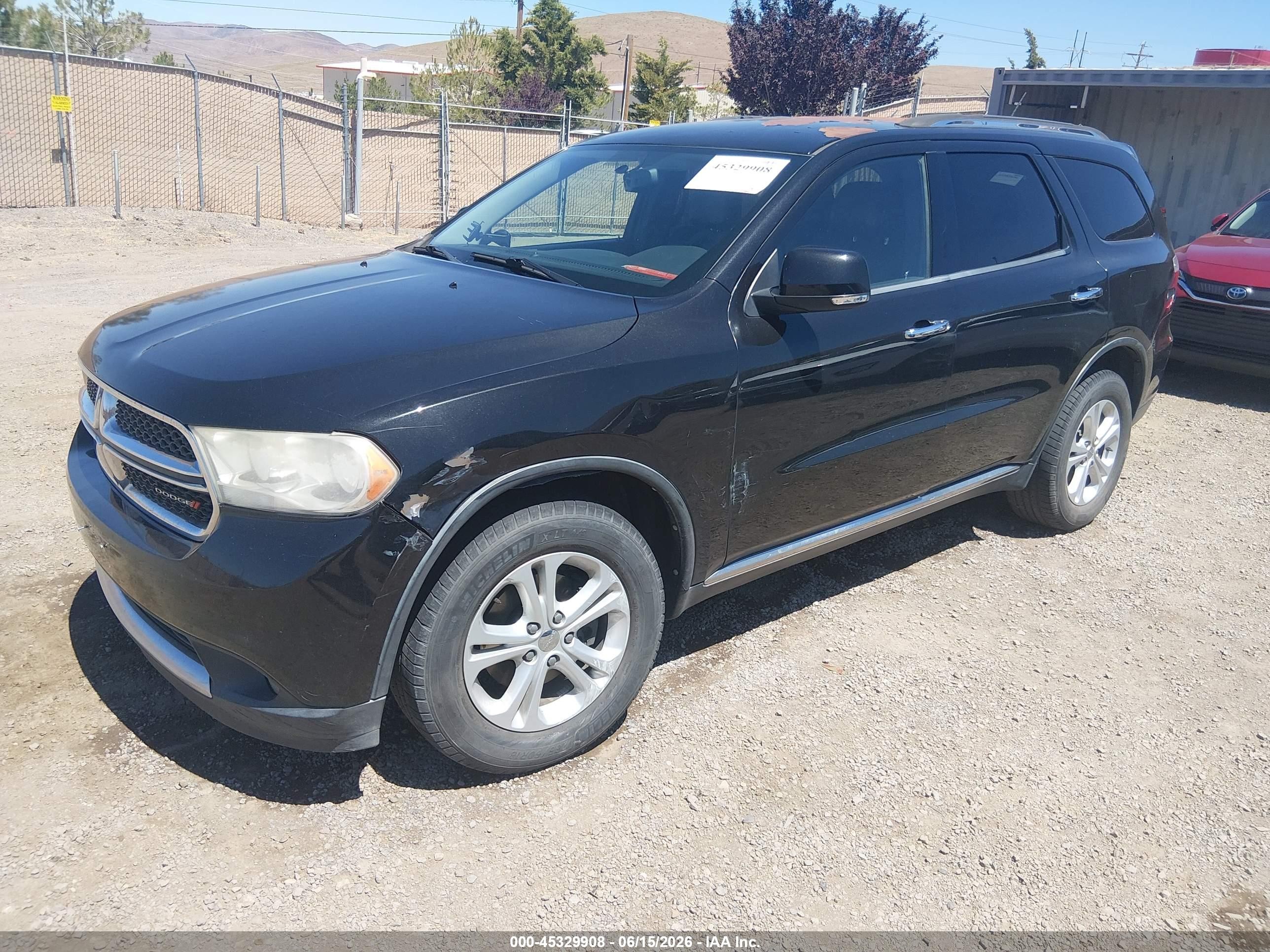 2013 Dodge Durango Crew Black vin: 1C4RDJDG0DC659936