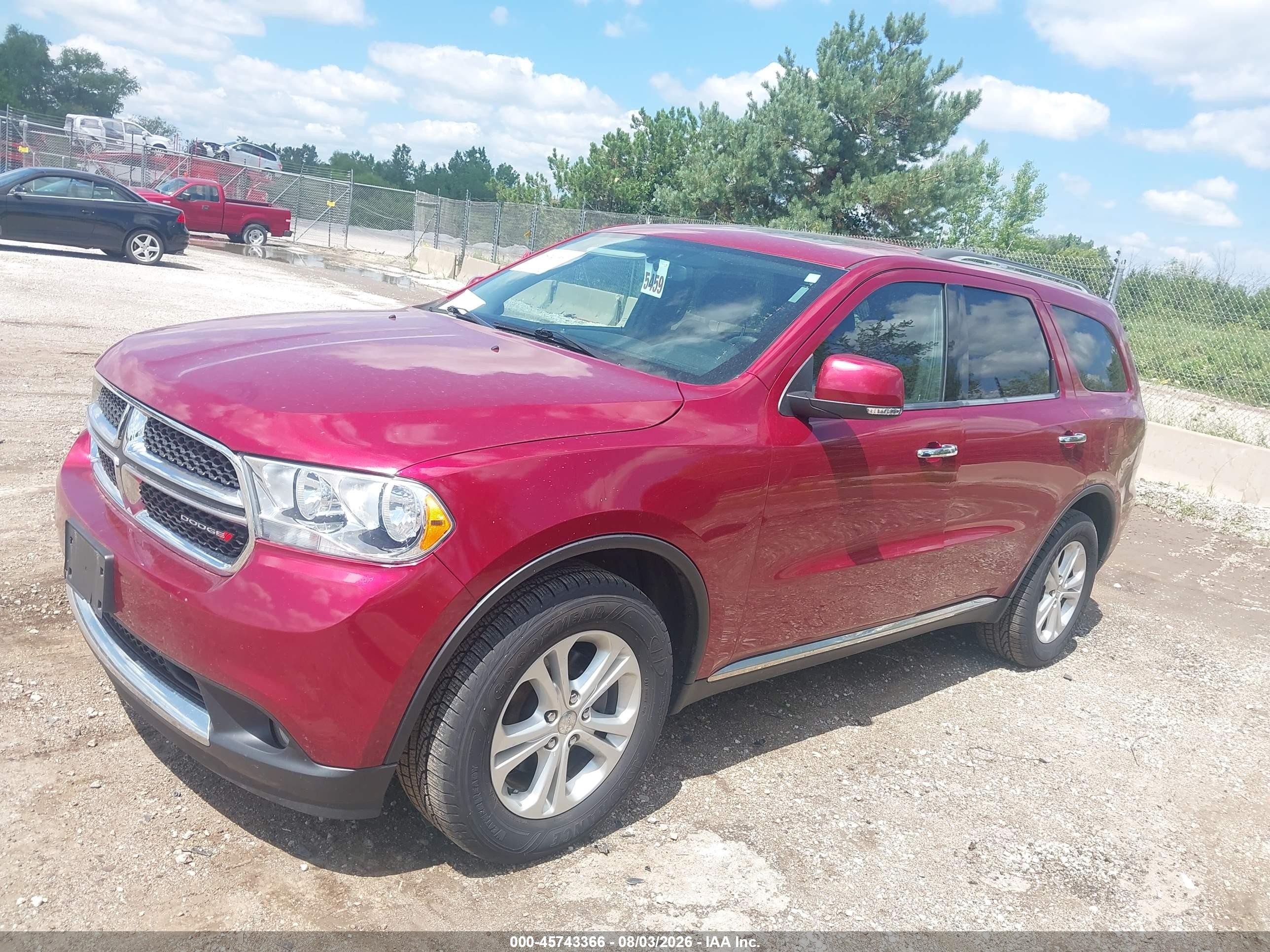 2013 Dodge Durango Crew Красный vin: 1C4RDJDG0DC667938