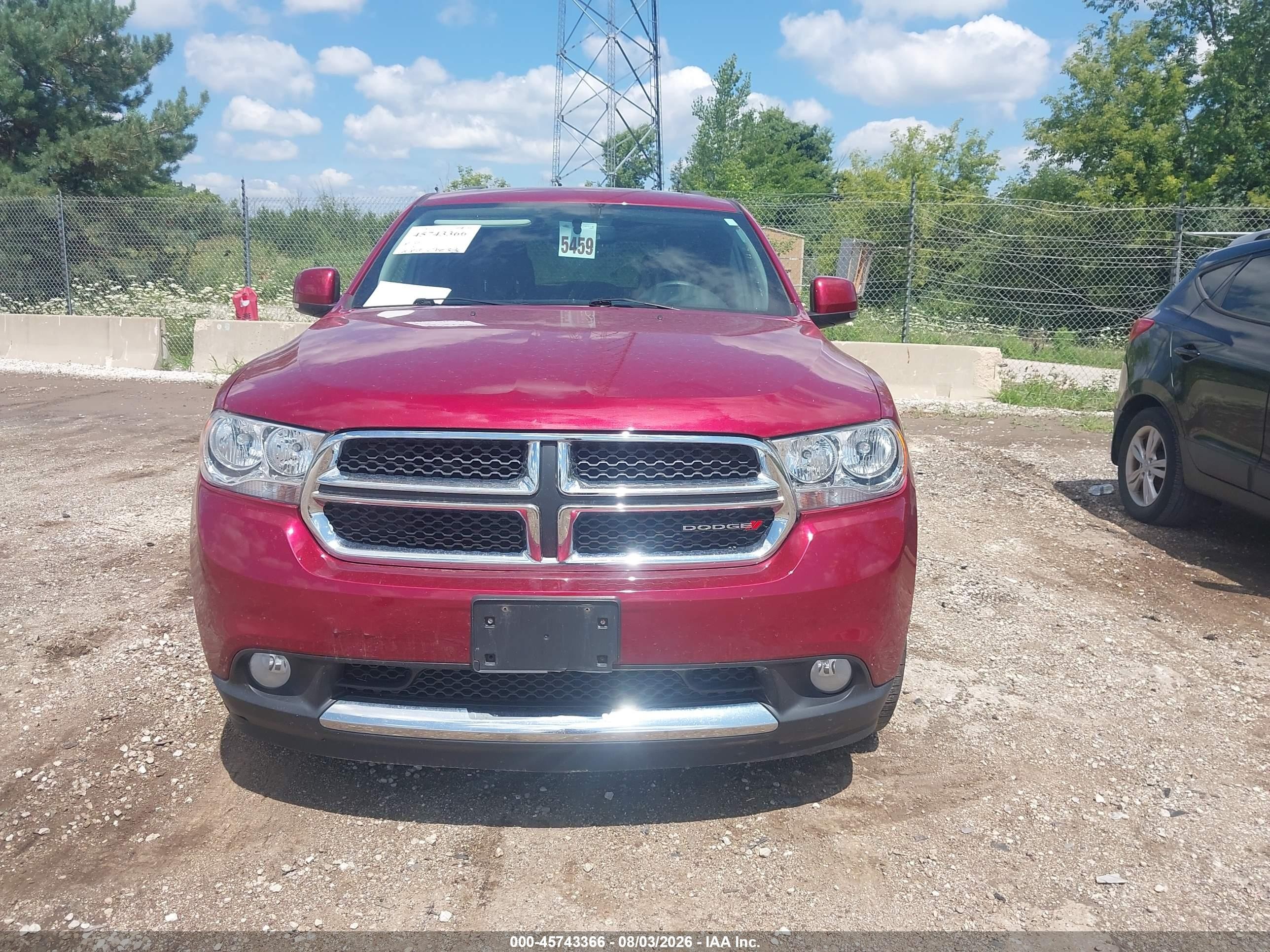 2013 Dodge Durango Crew Красный vin: 1C4RDJDG0DC667938