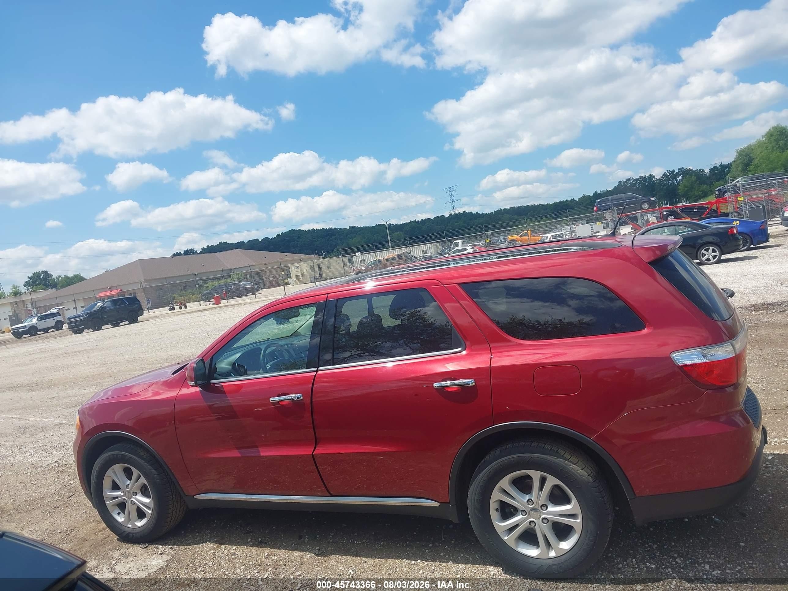 2013 Dodge Durango Crew Красный vin: 1C4RDJDG0DC667938