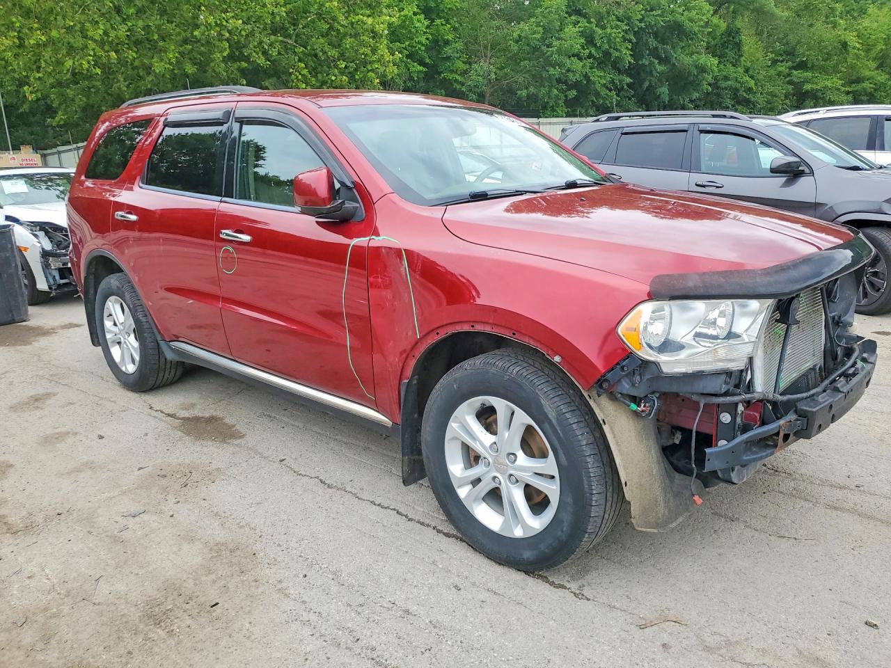 2013 Dodge Durango Crew Красный vin: 1C4RDJDG0DC674923