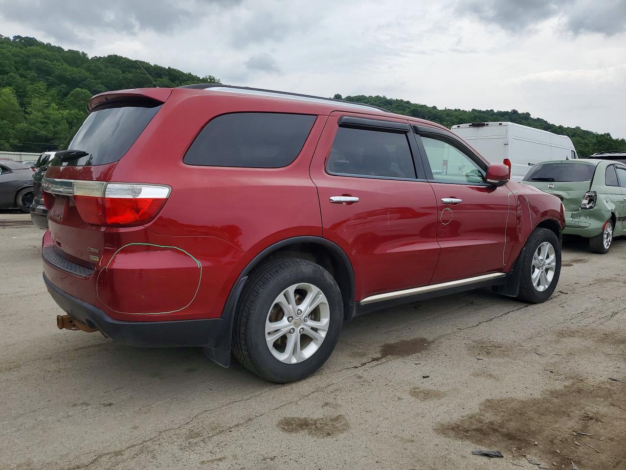 2013 Dodge Durango Crew Красный vin: 1C4RDJDG0DC674923