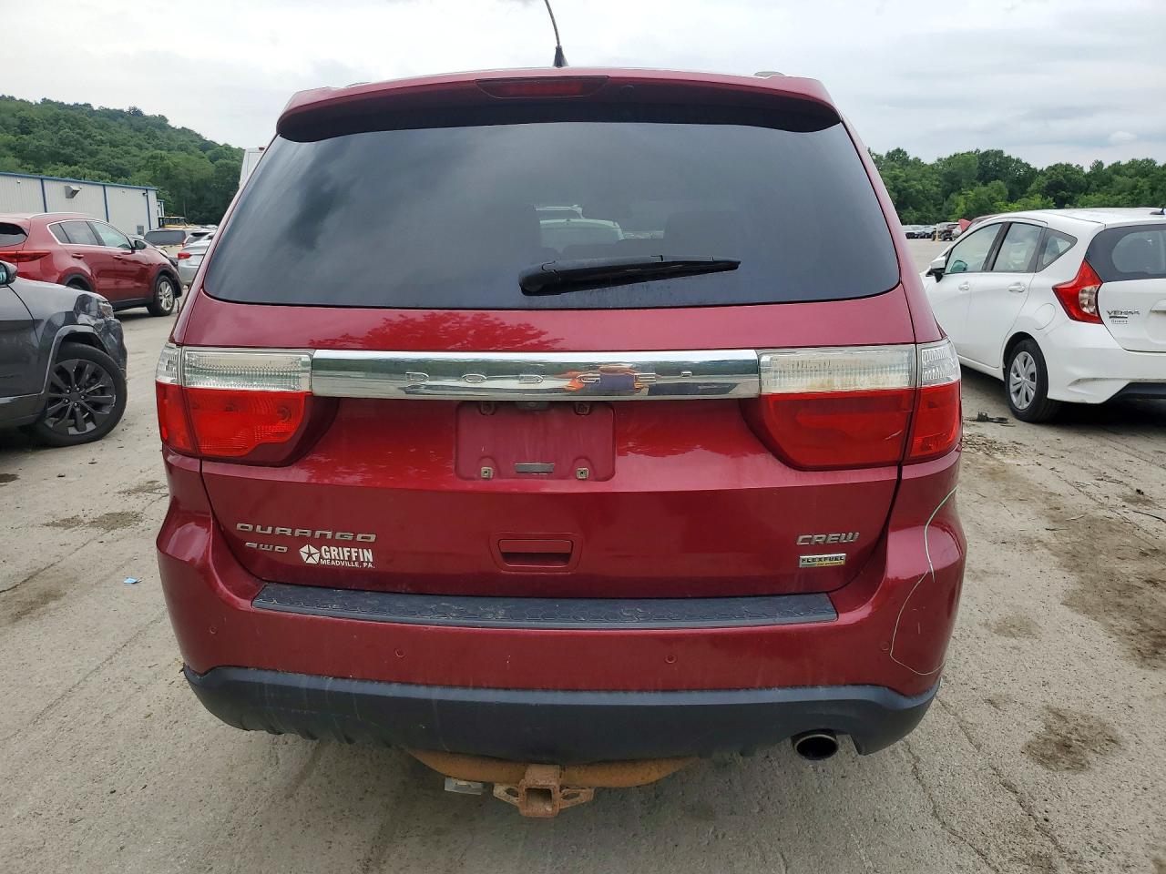 2013 Dodge Durango Crew Красный vin: 1C4RDJDG0DC674923