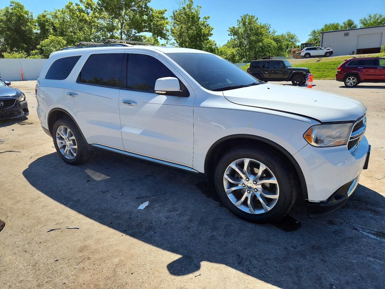 2013 Dodge Durango Crew White vin: 1C4RDJDG0DC681290