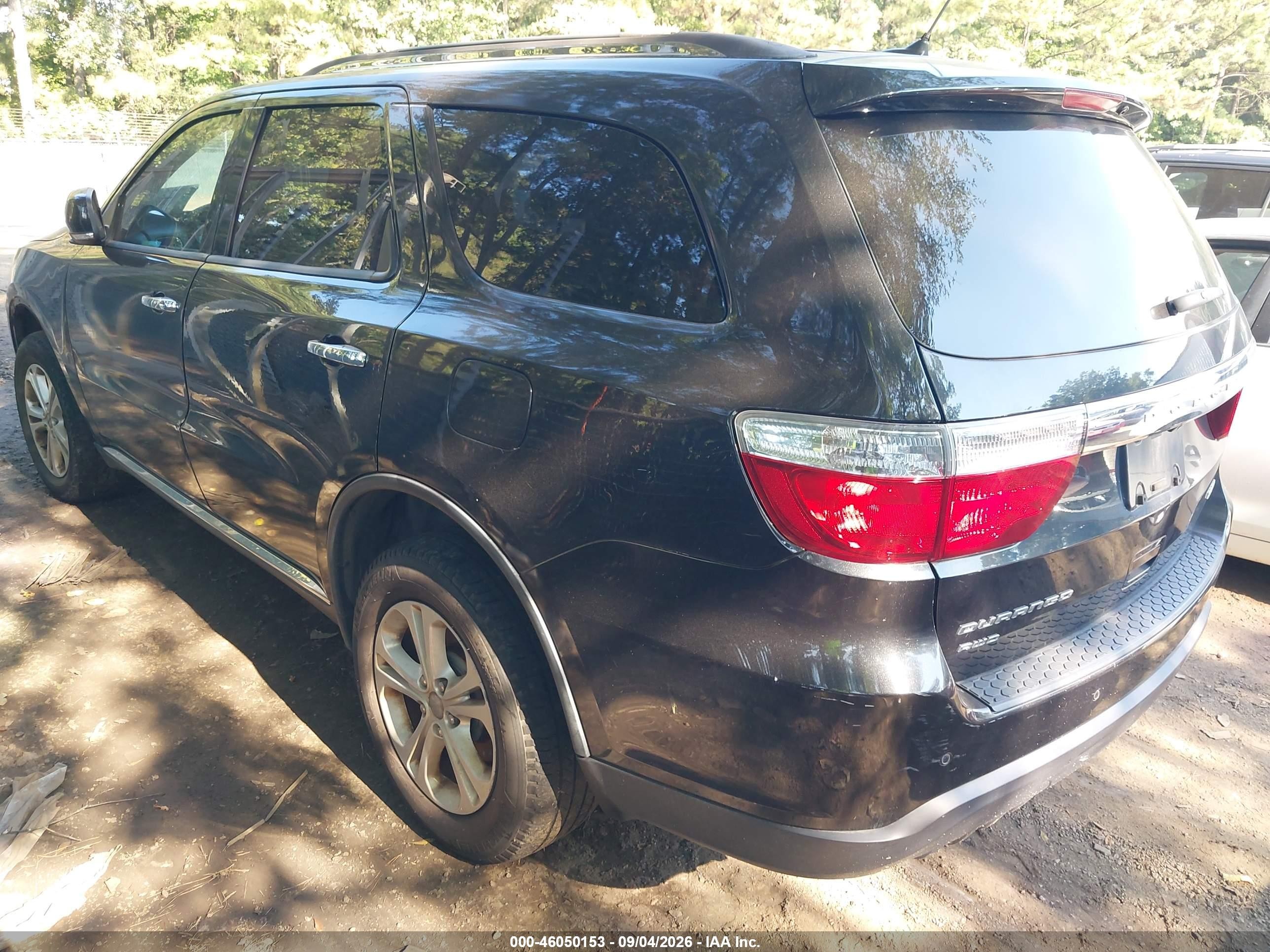 2013 Dodge Durango Crew Black vin: 1C4RDJDG0DC699126