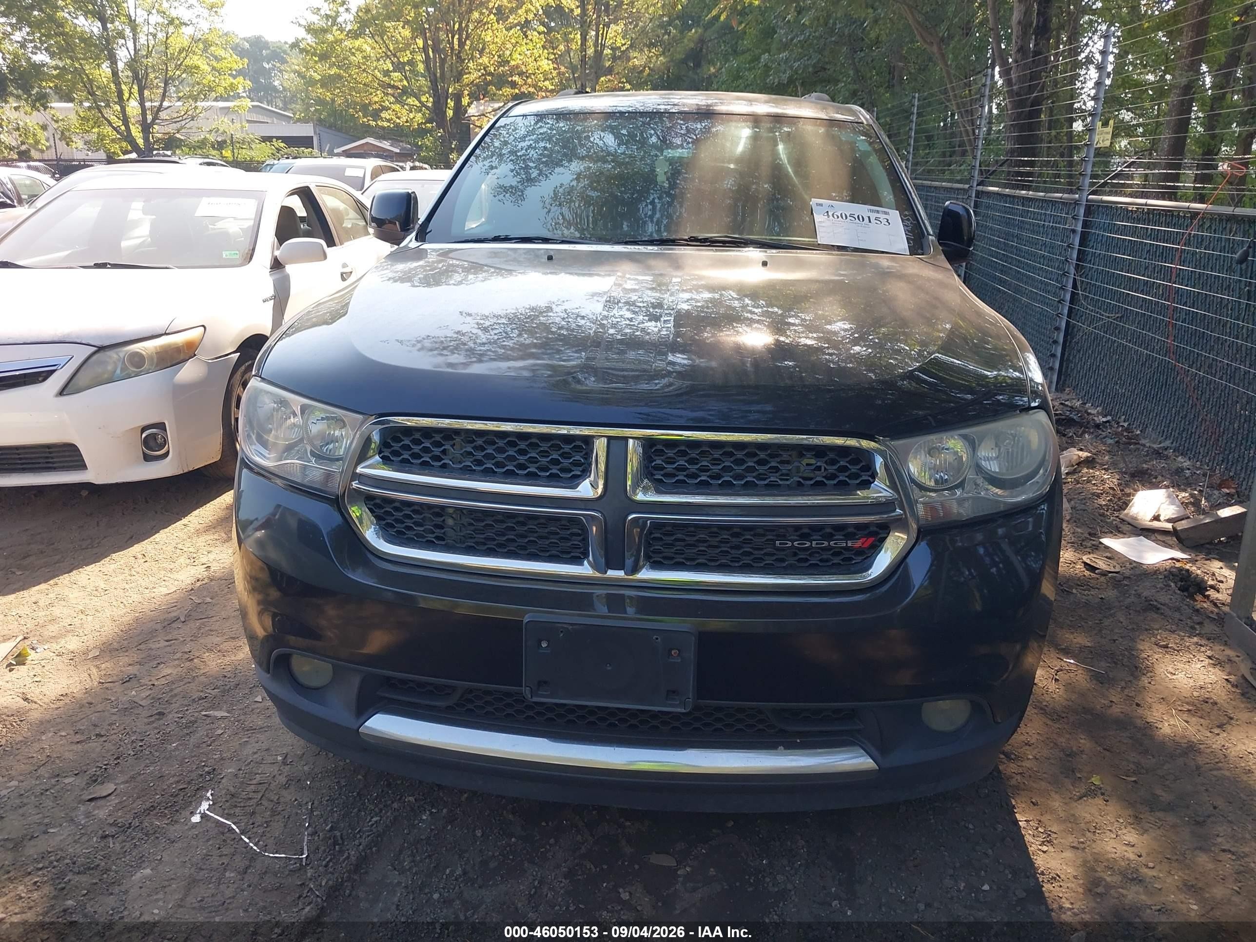 2013 Dodge Durango Crew Black vin: 1C4RDJDG0DC699126