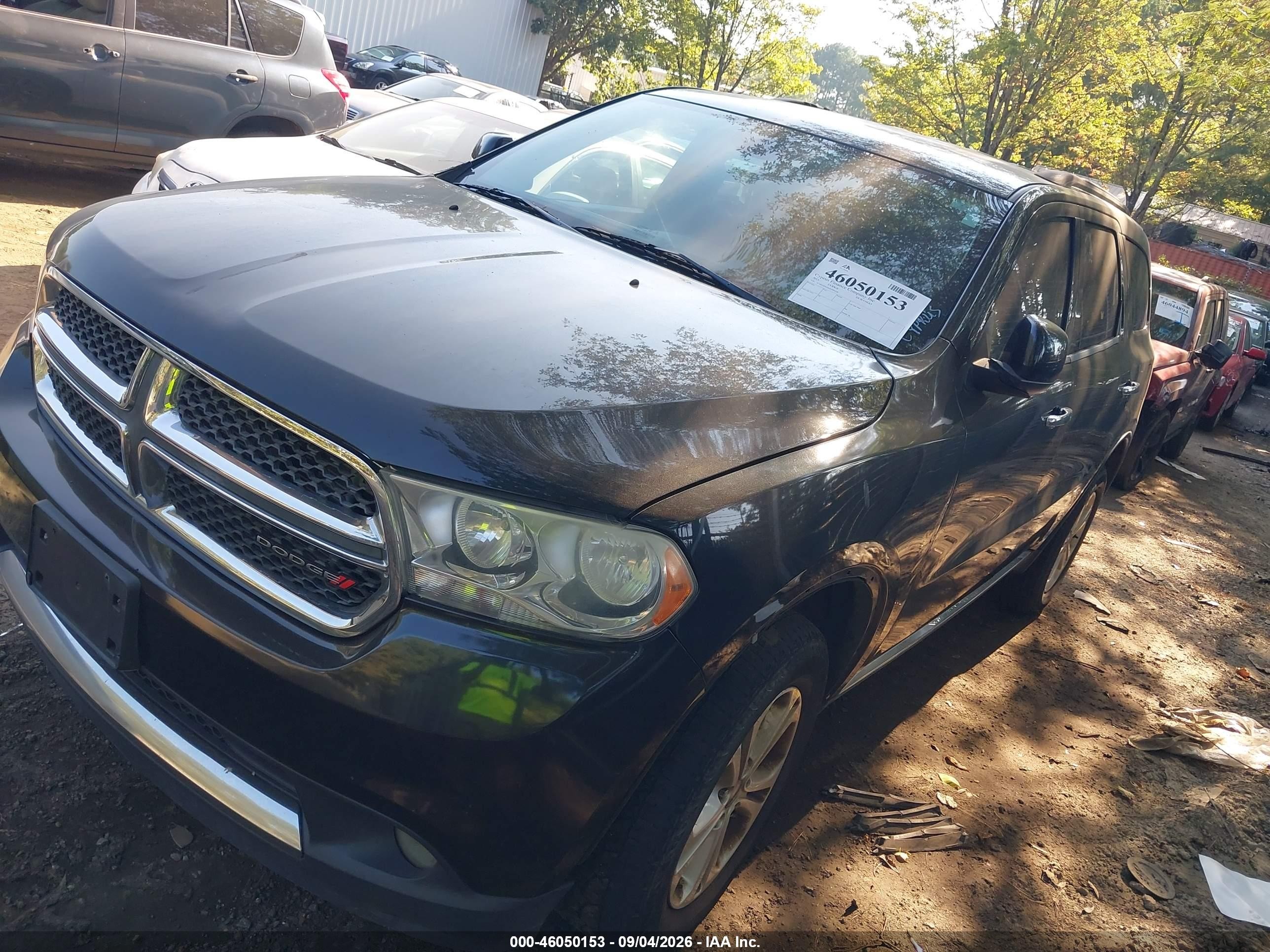 2013 Dodge Durango Crew Black vin: 1C4RDJDG0DC699126