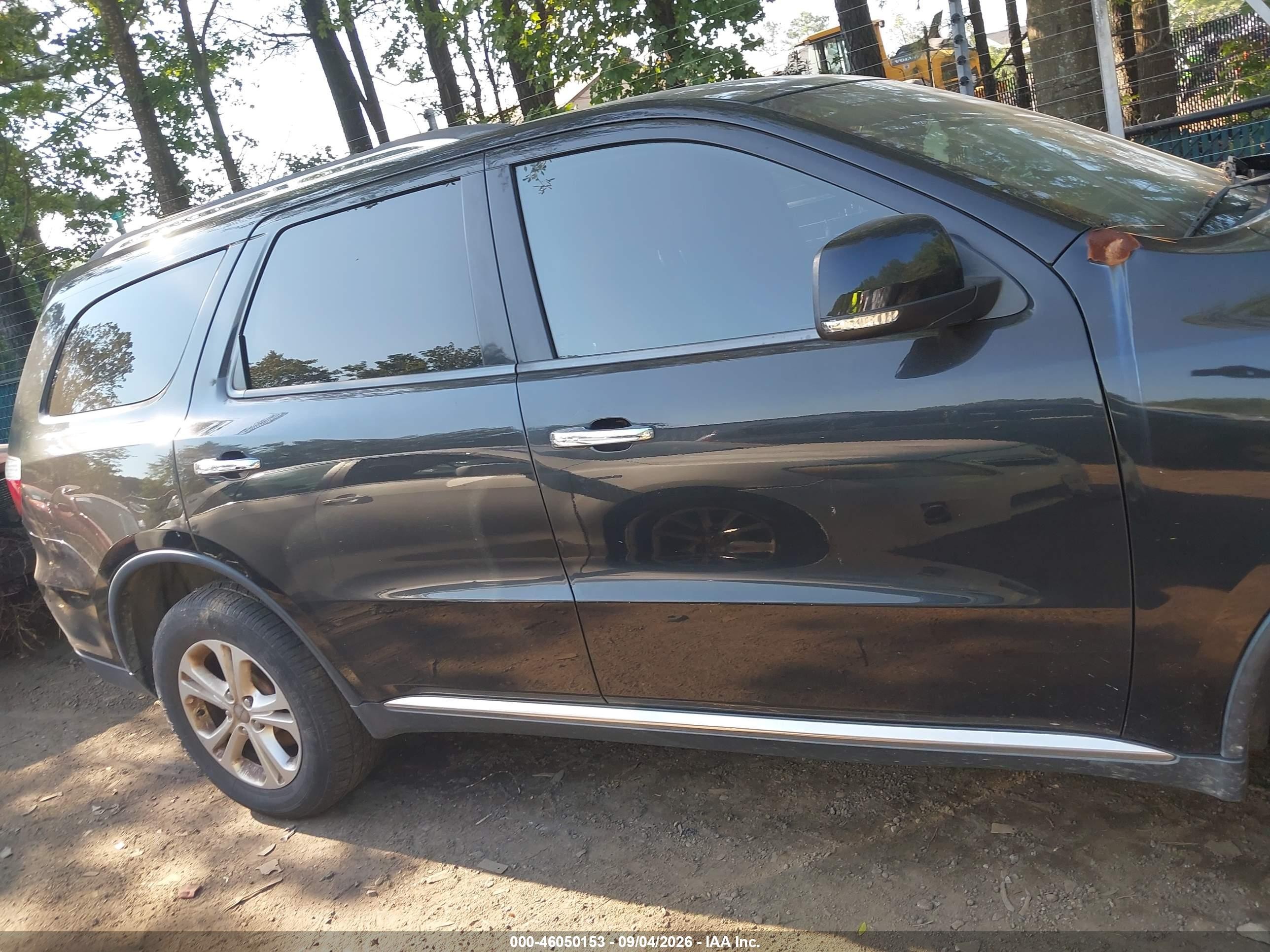 2013 Dodge Durango Crew Black vin: 1C4RDJDG0DC699126