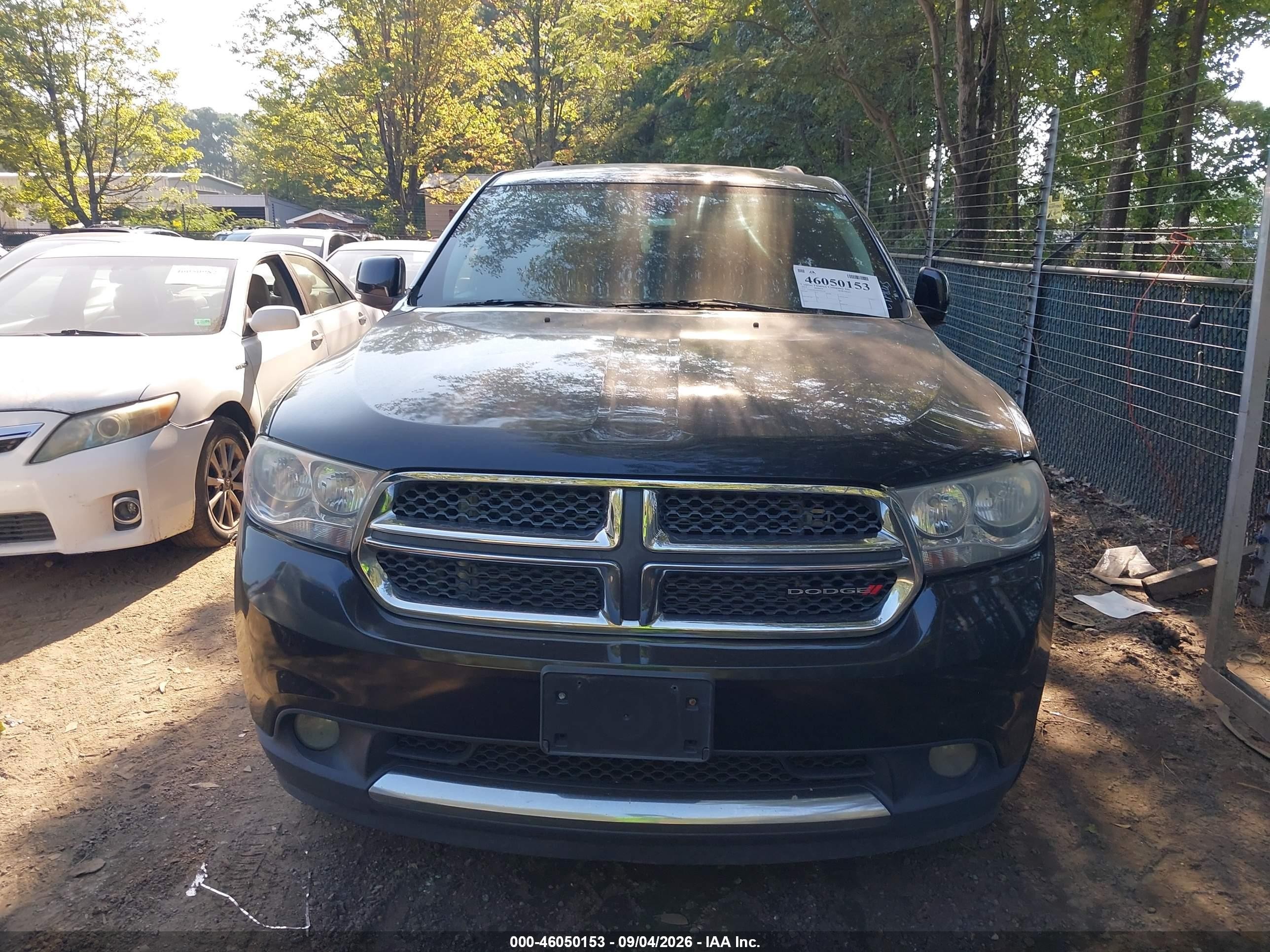 2013 Dodge Durango Crew Black vin: 1C4RDJDG0DC699126