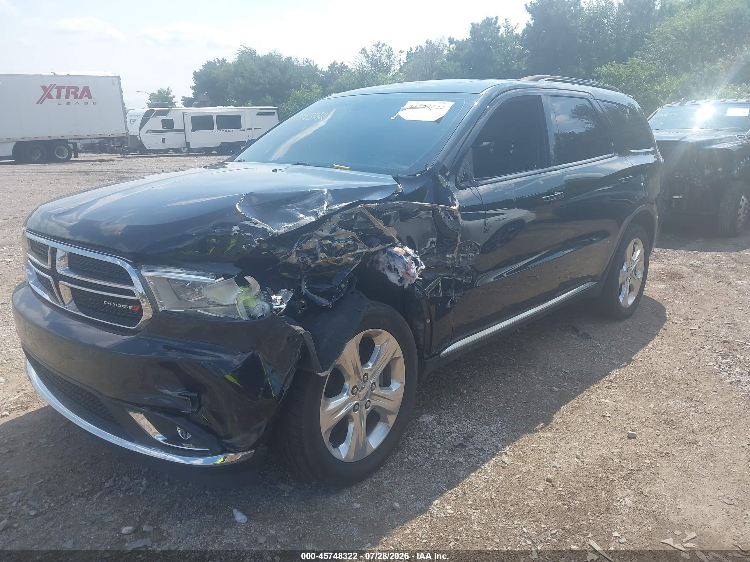 2014 Dodge Durango Limited Black vin: 1C4RDJDG0EC477509